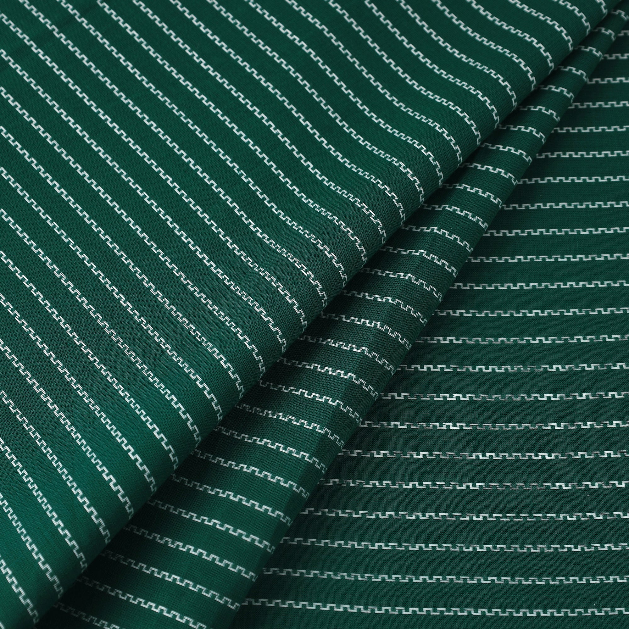 Green - Prewashed Cotton Jacquard Fabric 27 - Image 2