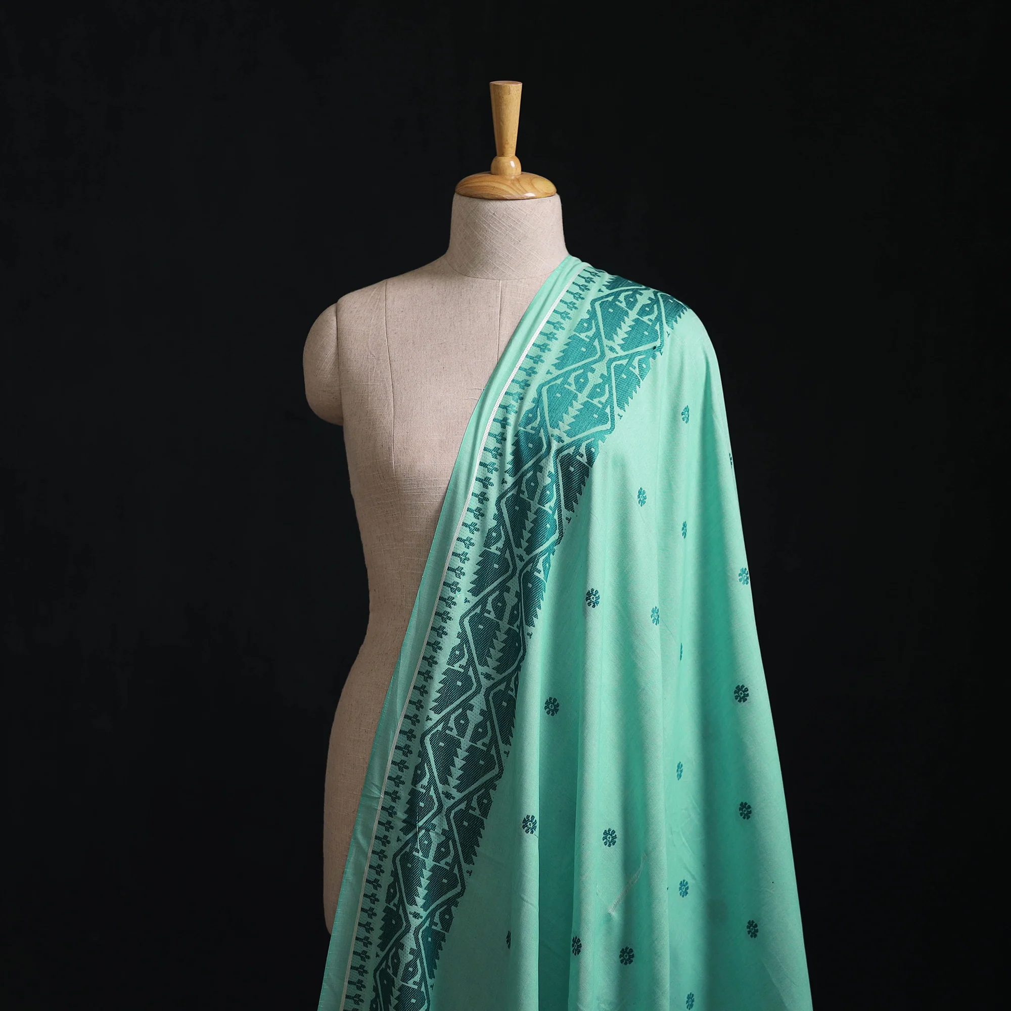 Green - Prewashed Cotton Jacquard Fabric 33