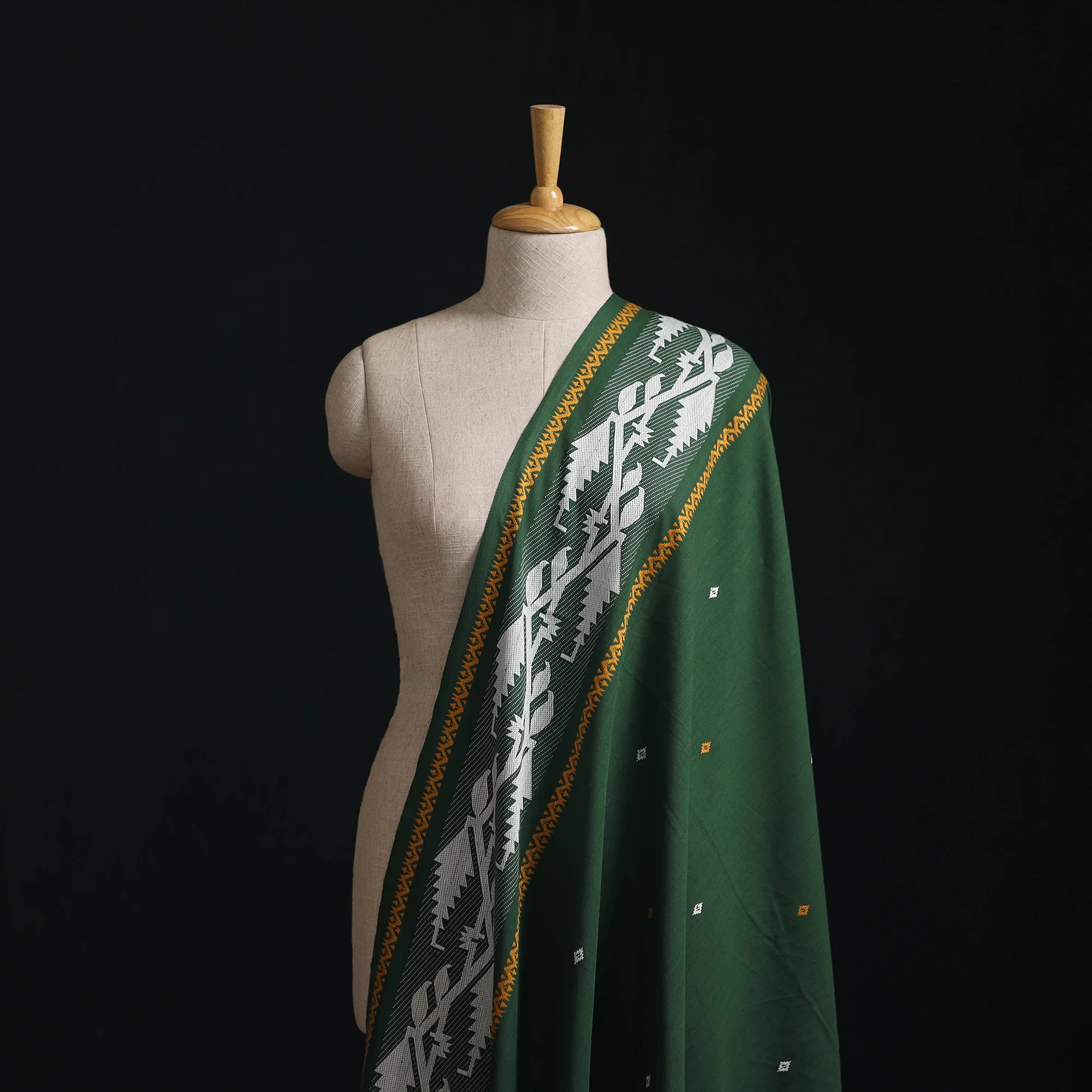 Green - Prewashed Cotton Jacquard Fabric 35