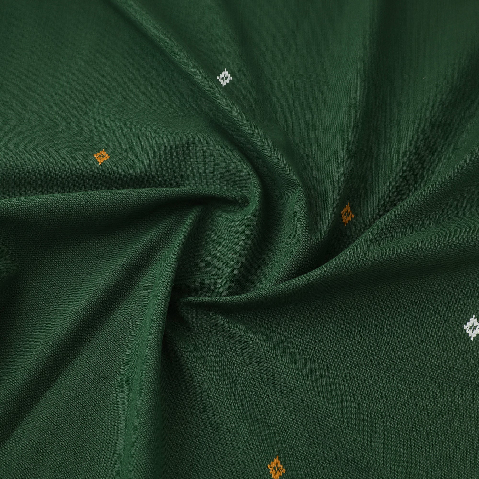 Green - Prewashed Cotton Jacquard Fabric 35 - Image 3