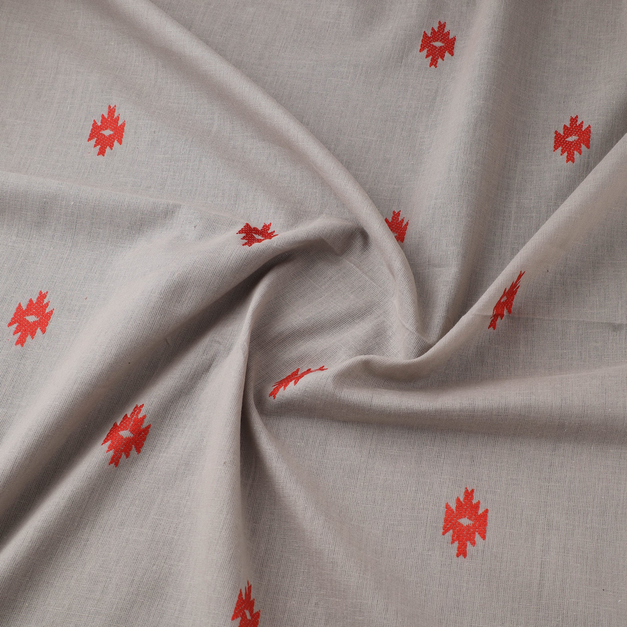 Beige - Prewashed Cotton Jacquard Fabric 38 - Image 3