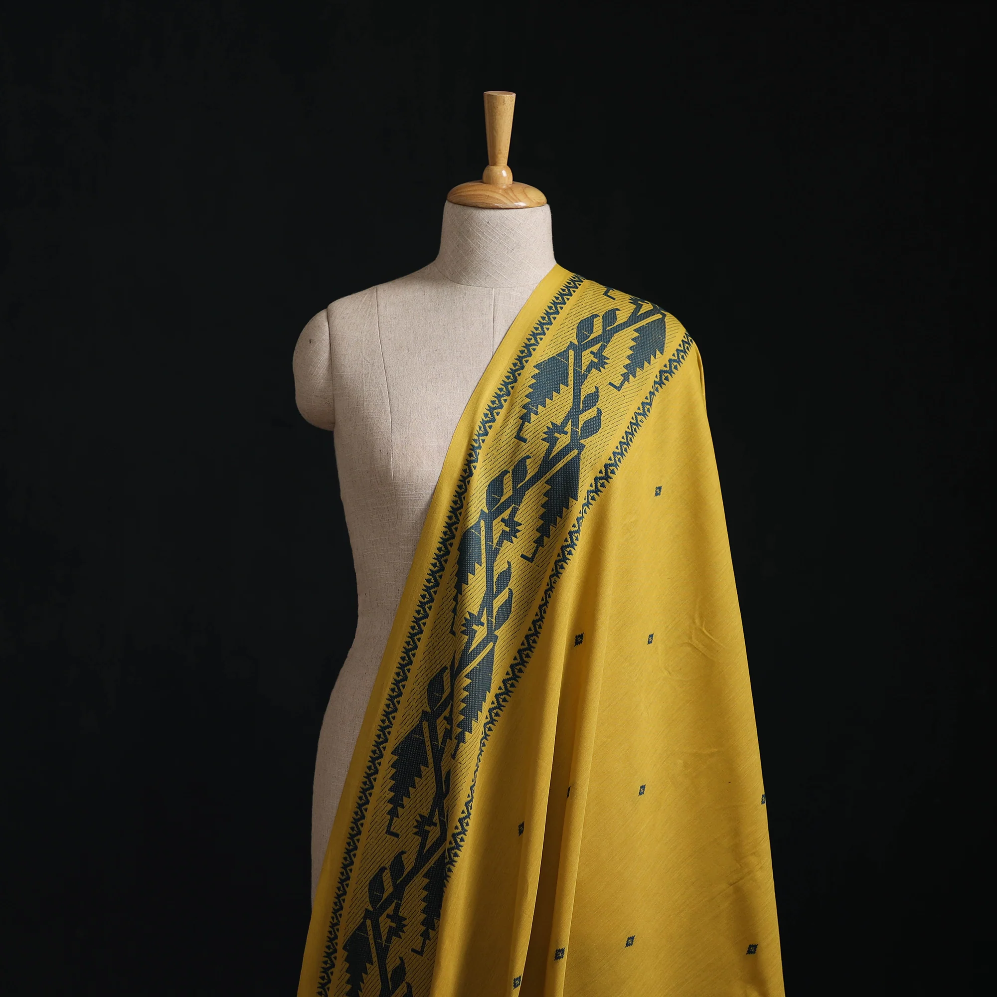 Yellow - Prewashed Cotton Jacquard Fabric 43