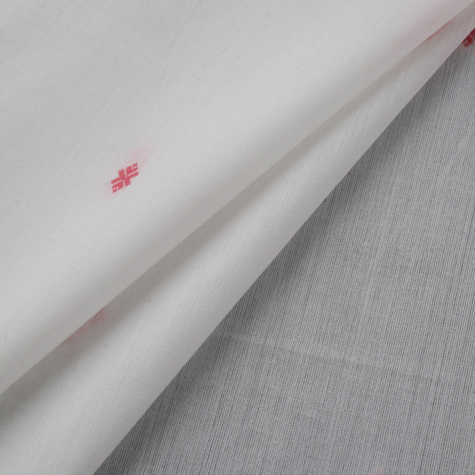 White - Prewashed Cotton Jacquard Fabric 50 - Image 2