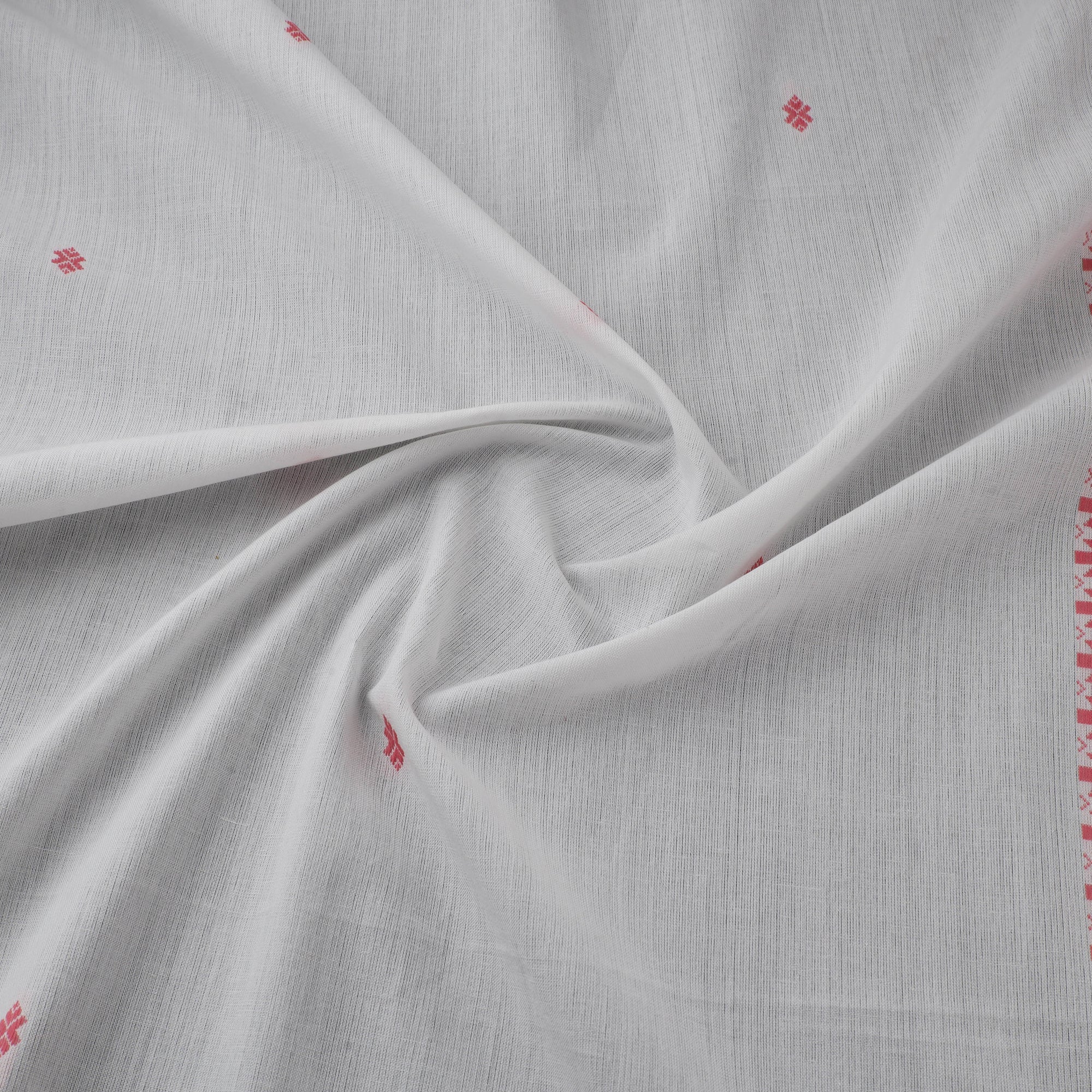 White - Prewashed Cotton Jacquard Fabric 50 - Image 3