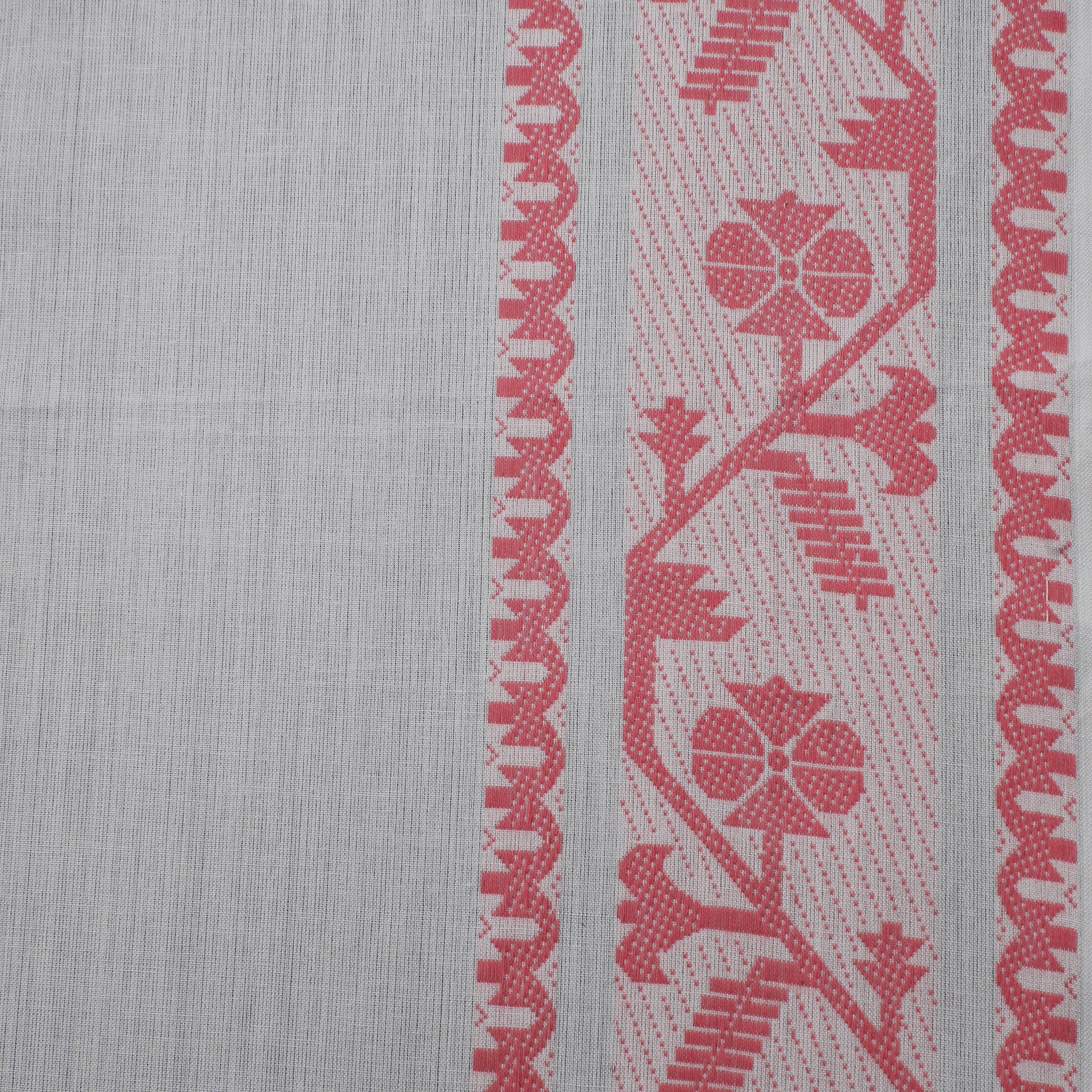 White - Prewashed Cotton Jacquard Fabric 50 - Image 4