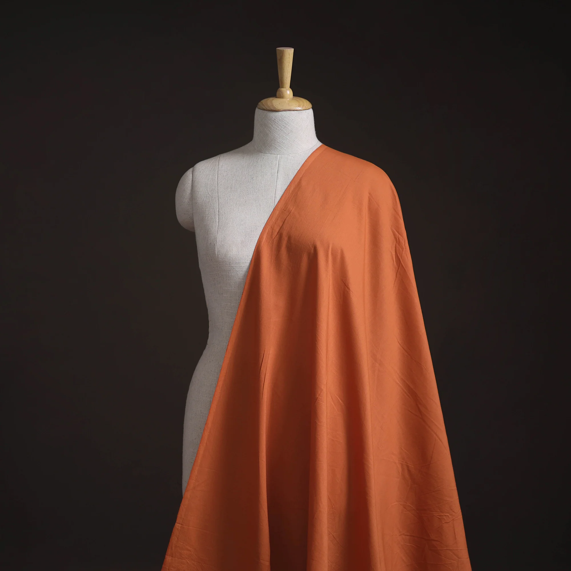 Orange - Prewashed Cotton Plain Fabric 01