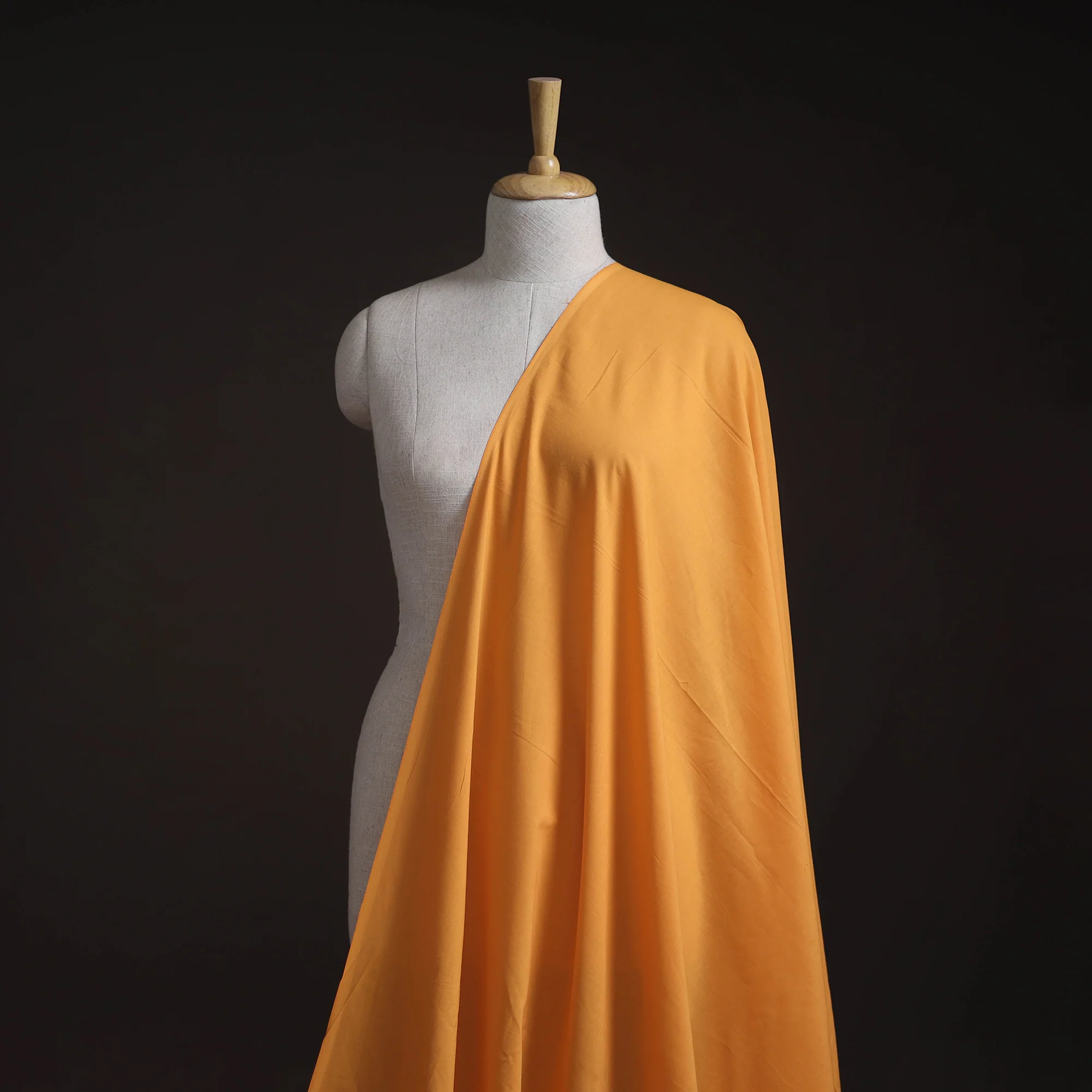 Yellow - Prewashed Cotton Plain Fabric 02
