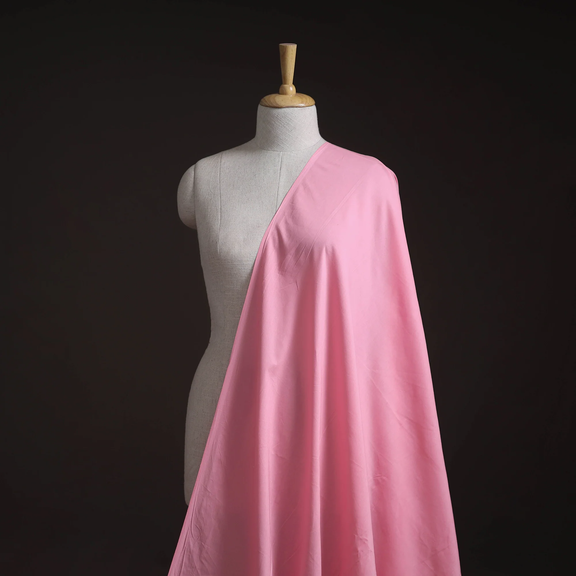 Pink - Prewashed Cotton Plain Fabric 03