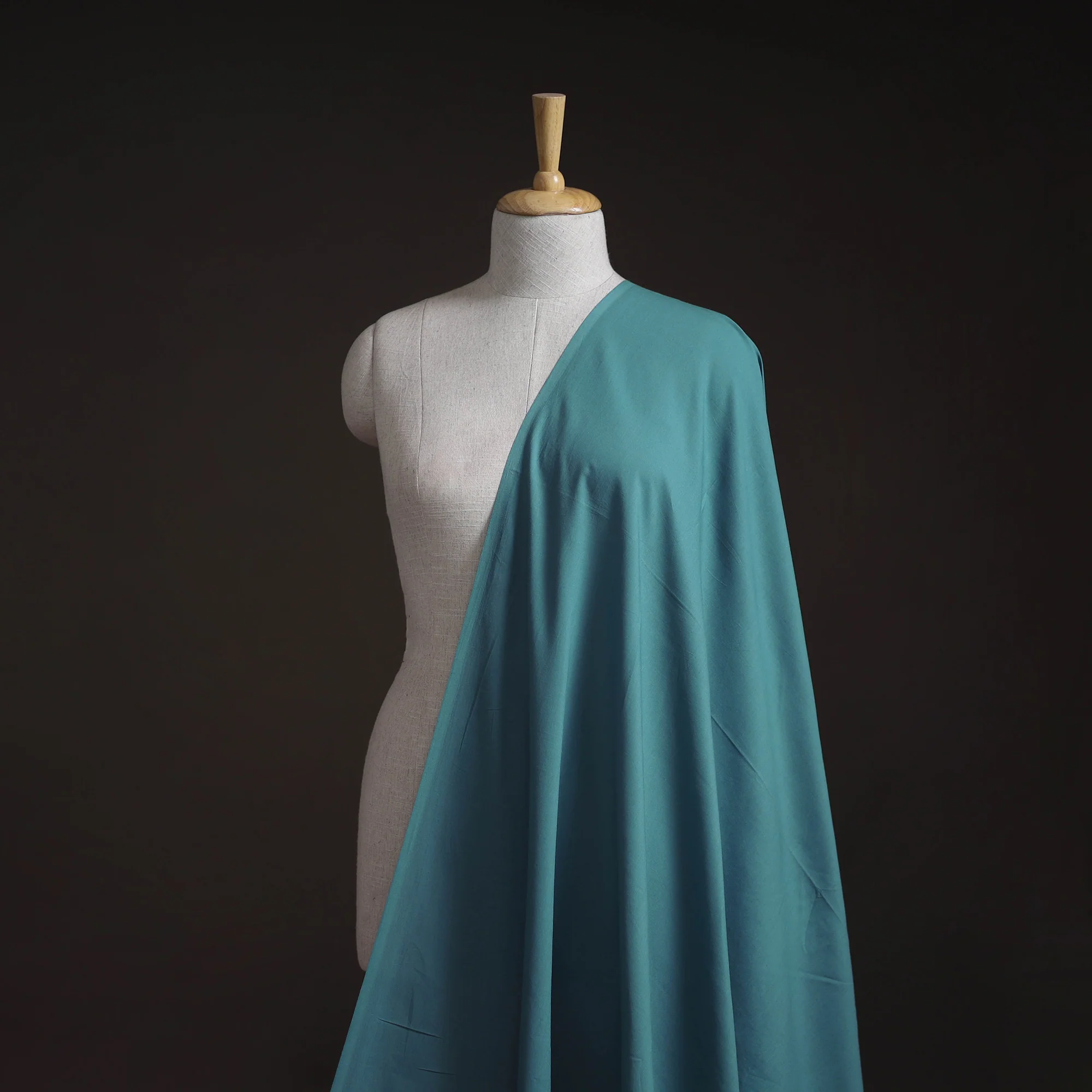 Blue - Prewashed Cotton Plain Fabric 05