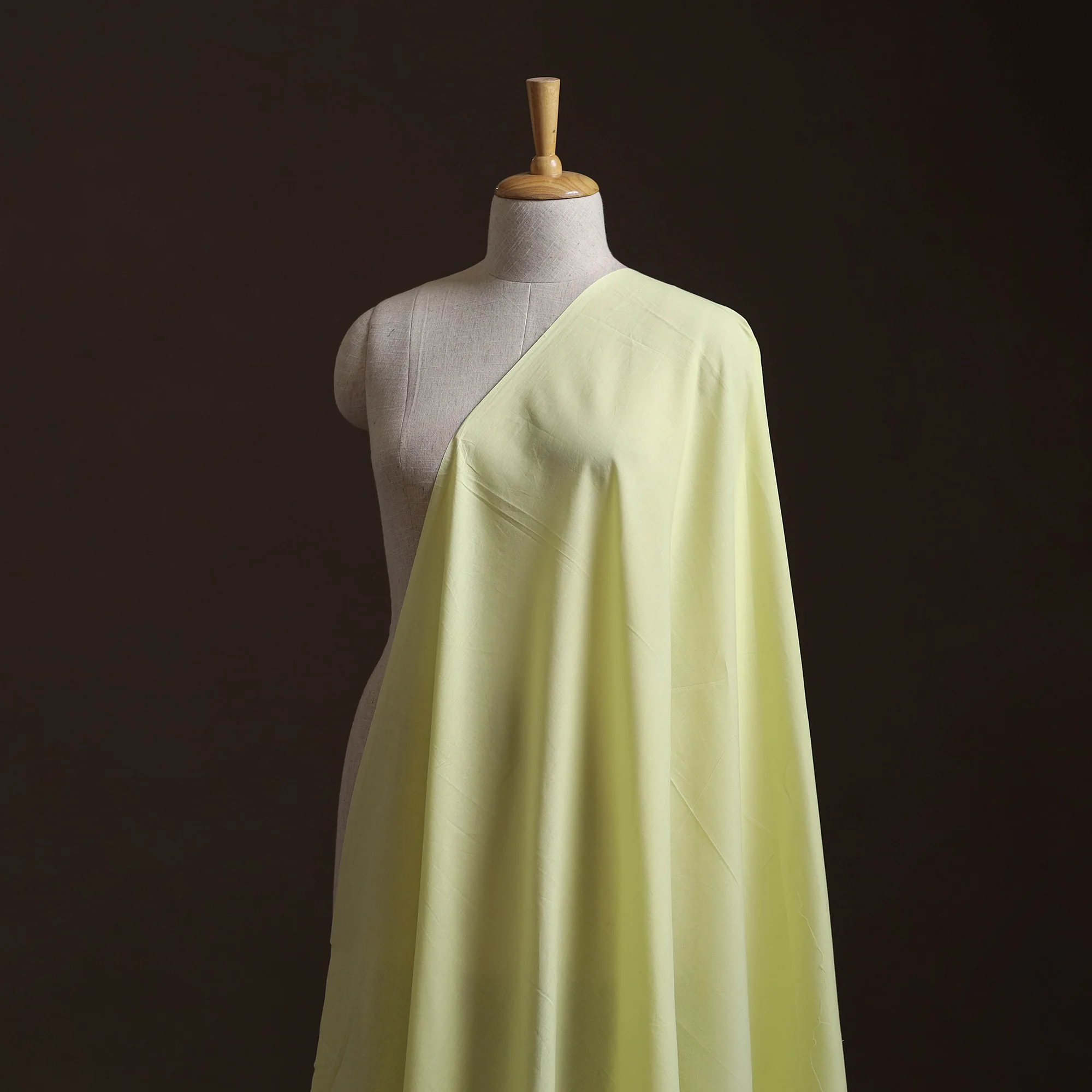 Yellow - Prewashed Cotton Plain Fabric 25