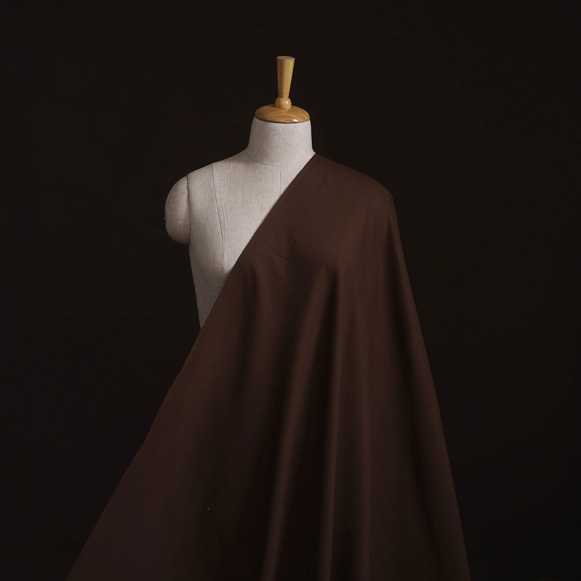 Brown - Prewashed Cotton Plain Fabric 27