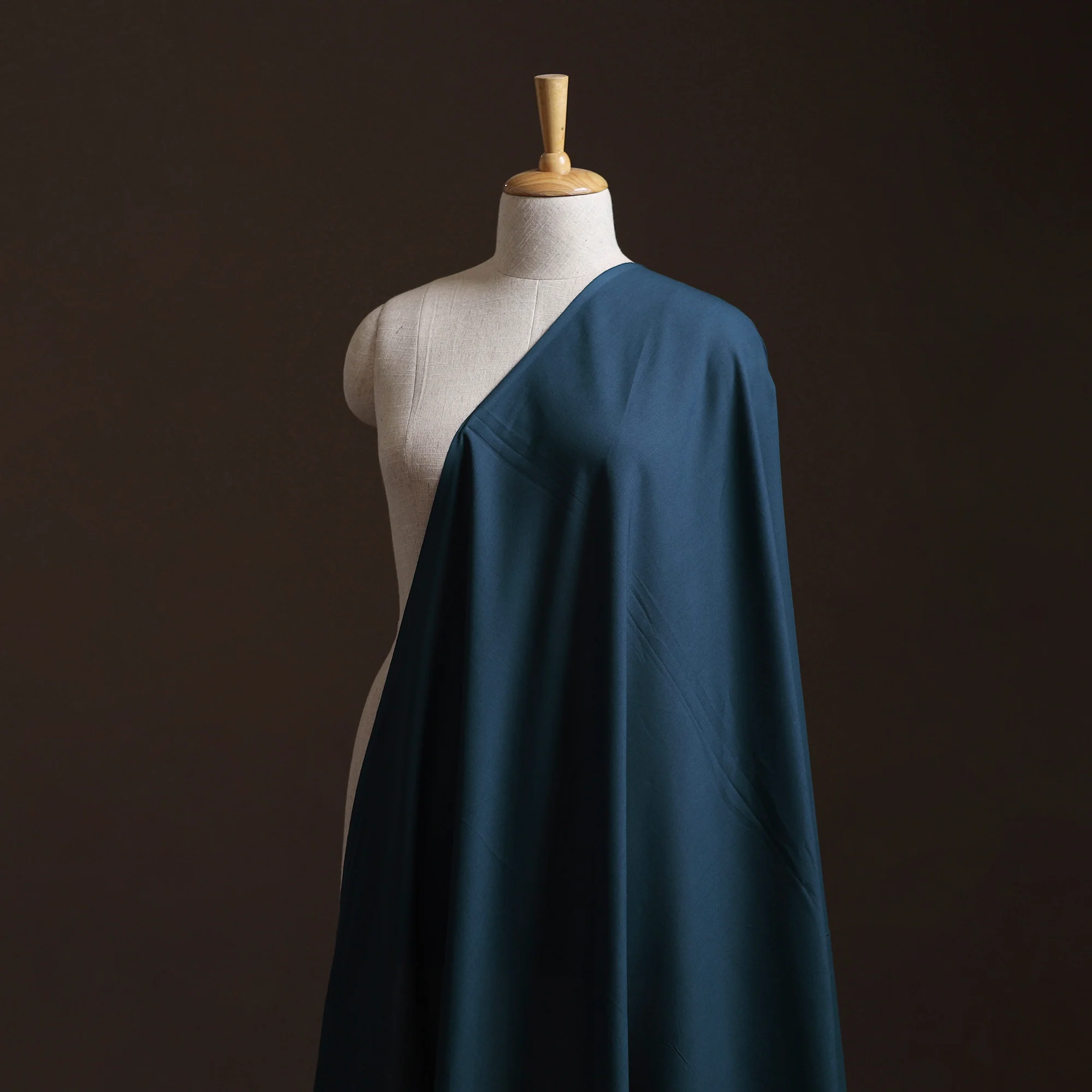 Blue - Prewashed Cotton Plain Fabric 27