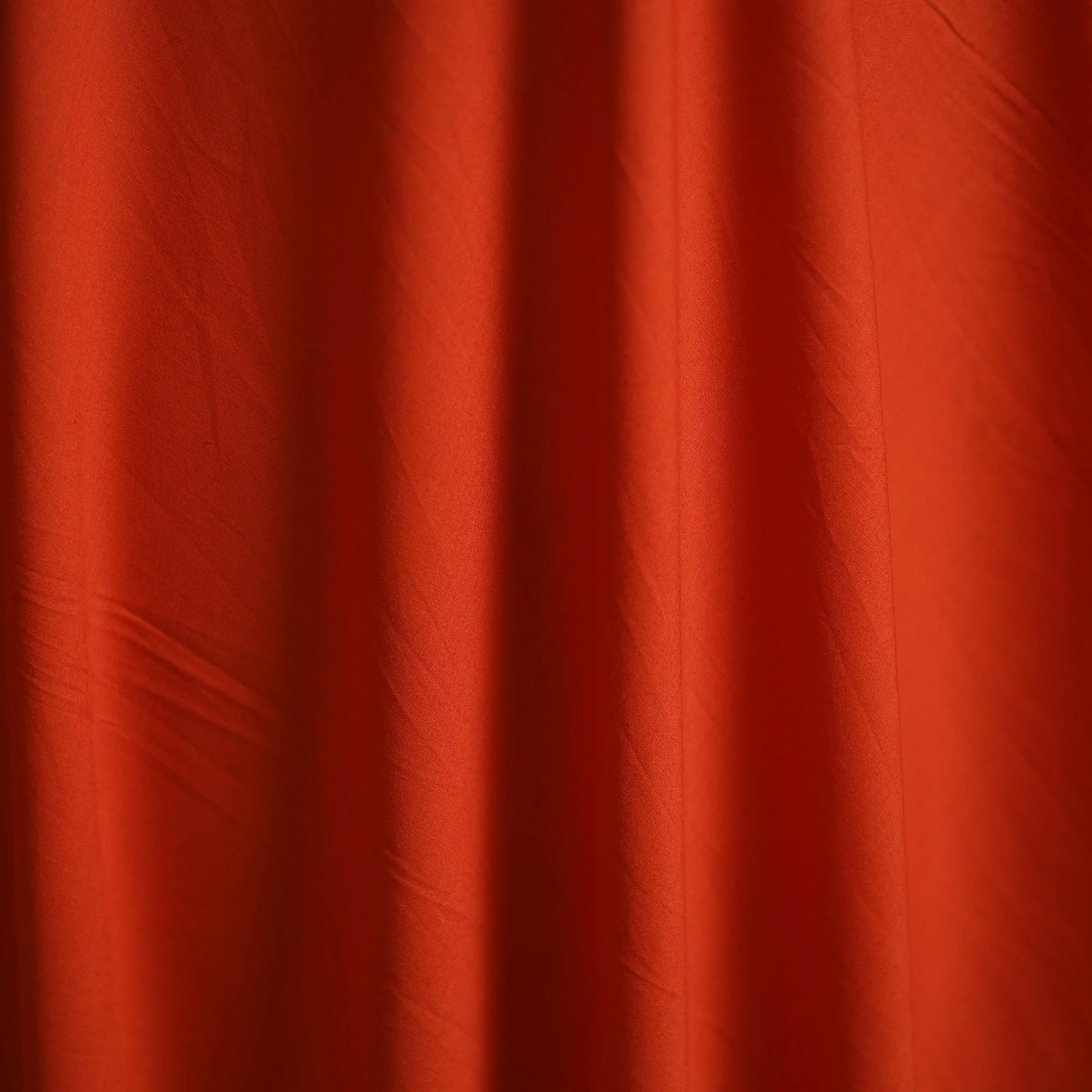 Orange - Prewashed Cotton Plain Fabric 28 - Image 3