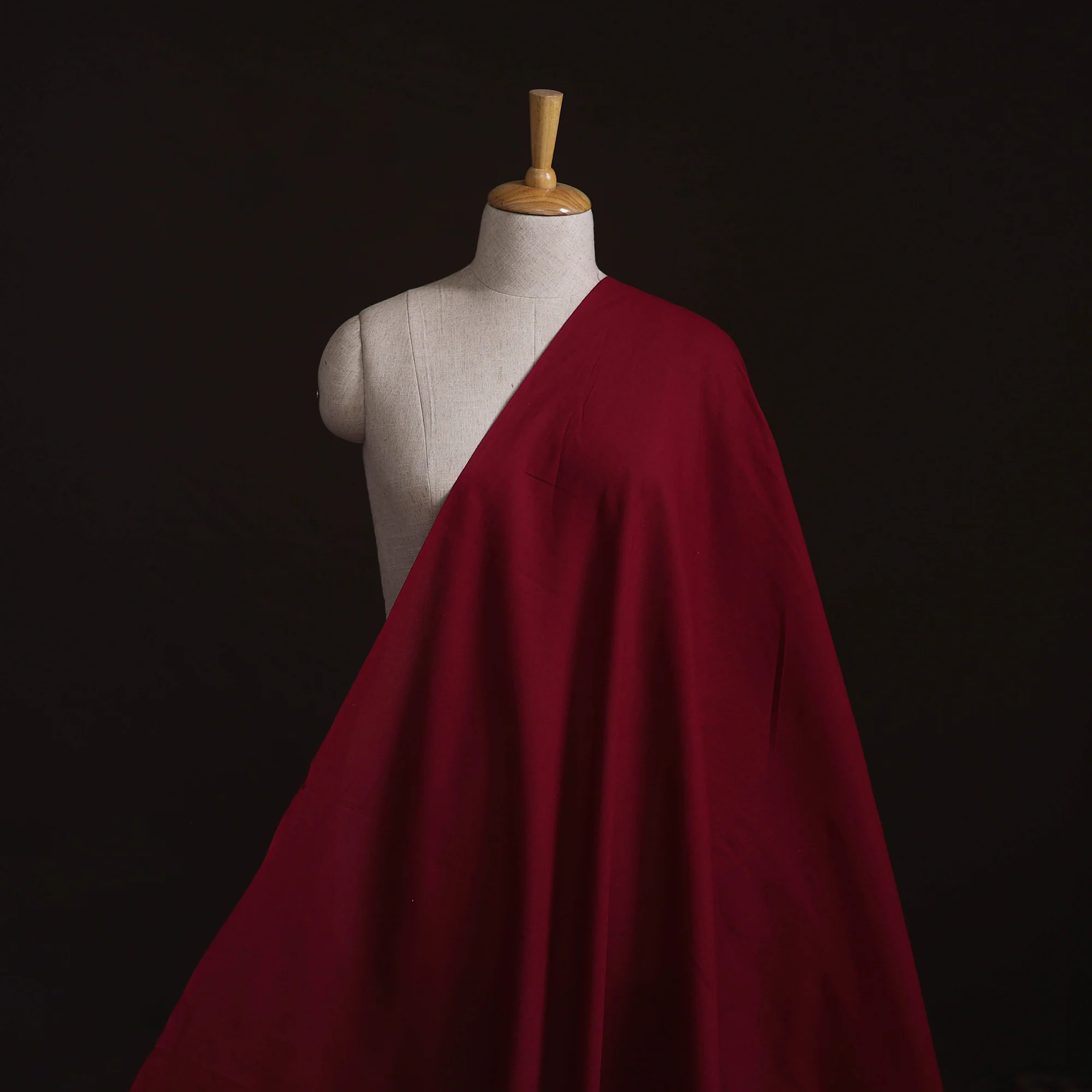 Red - Prewashed Cotton Plain Fabric 28