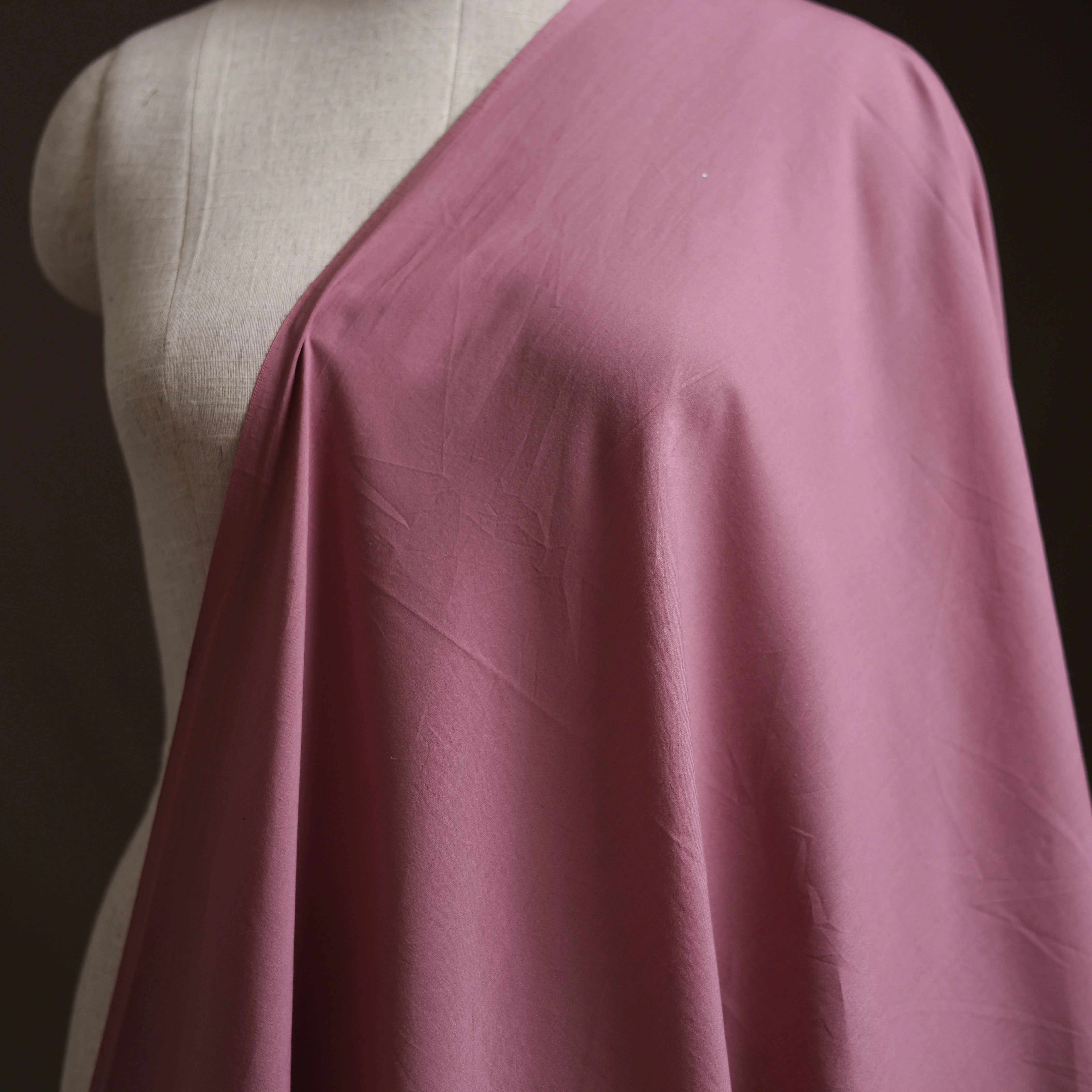 Pink - Prewashed Cotton Plain Fabric 28 - Image 2