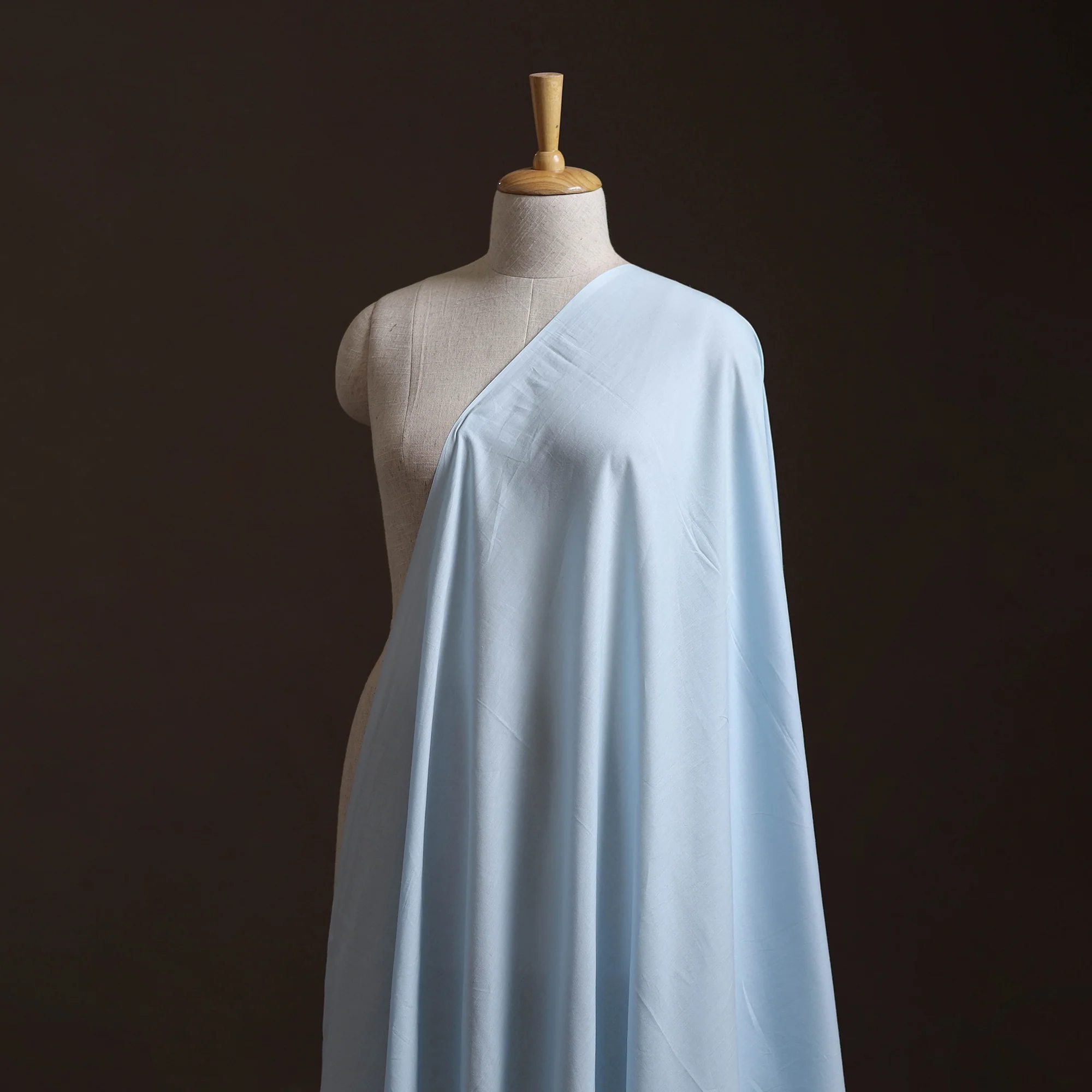 Blue - Prewashed Cotton Plain Fabric 29