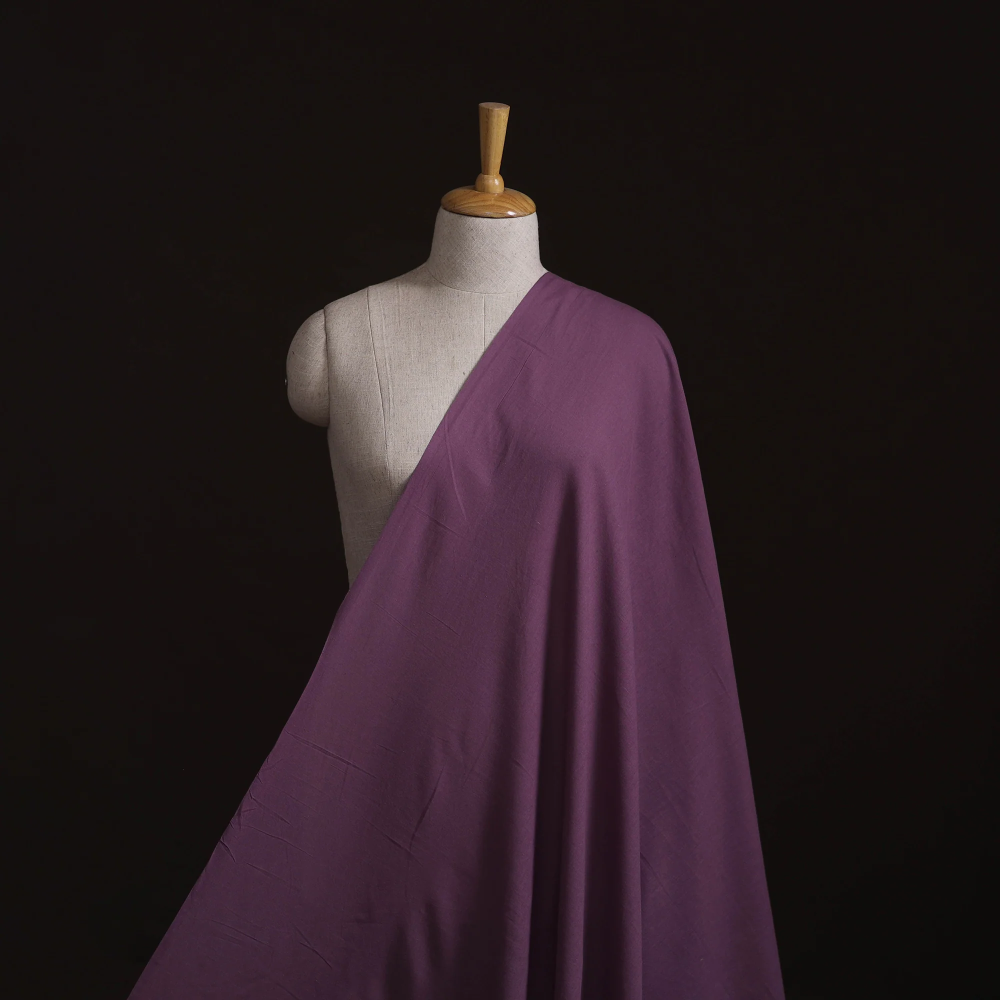 Purple - Prewashed Cotton Plain Fabric 30