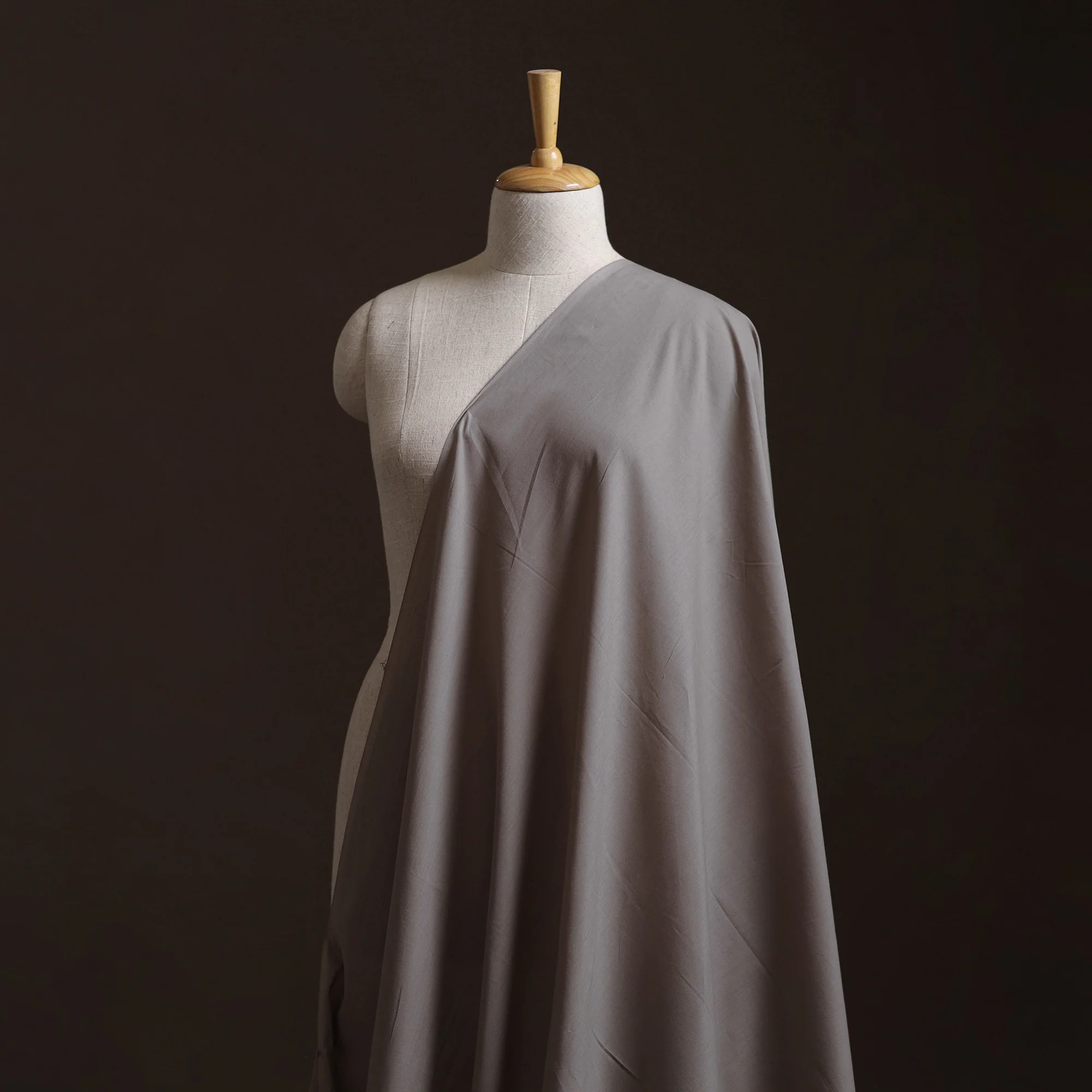 Grey - Prewashed Cotton Plain Fabric 30