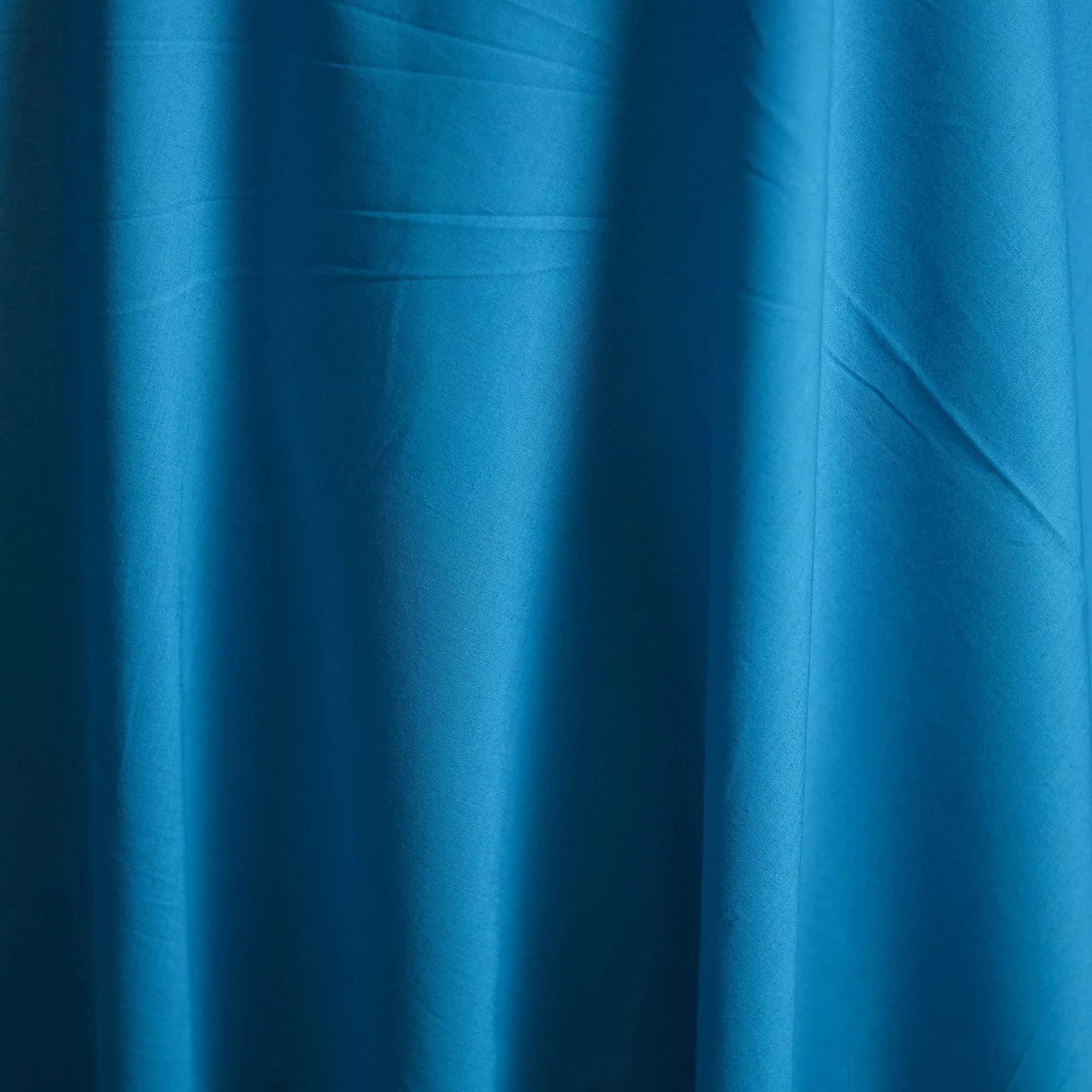 Blue - Prewashed Cotton Plain Fabric 33 - Image 3