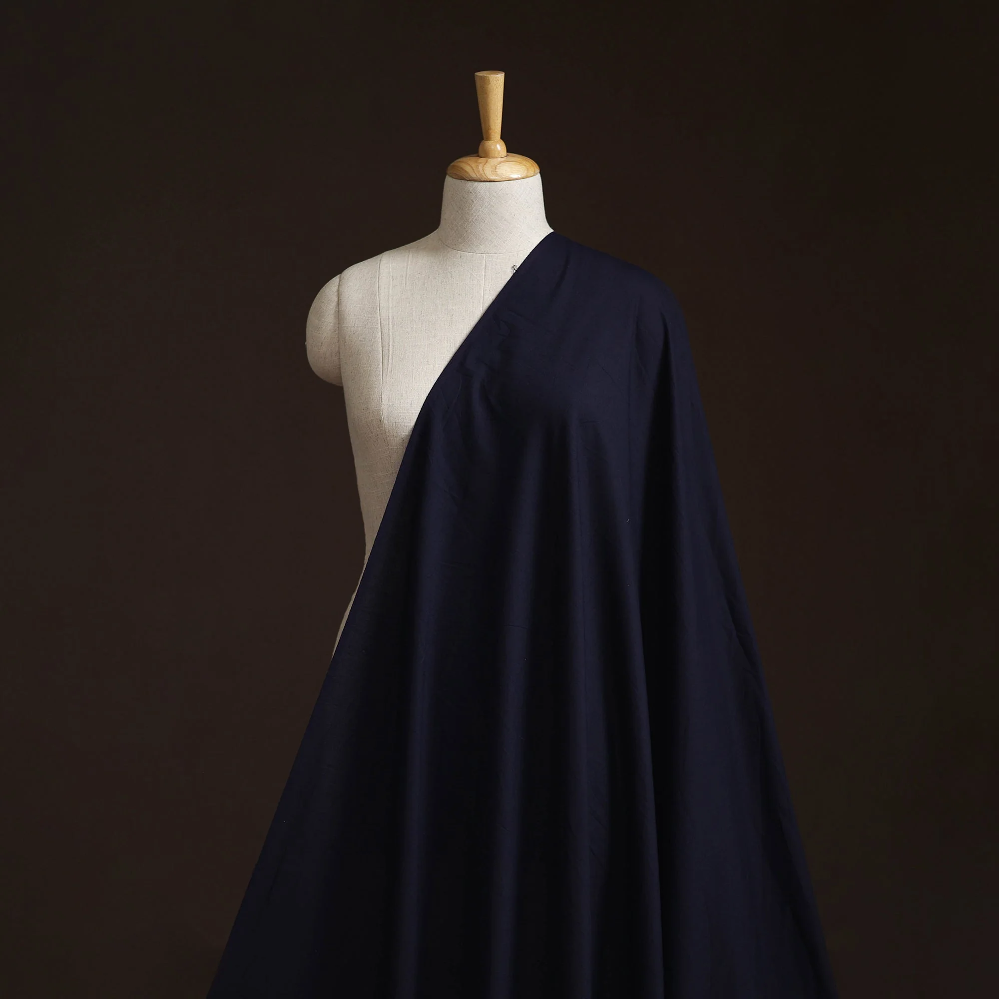 Blue - Prewashed Cotton Plain Fabric 34