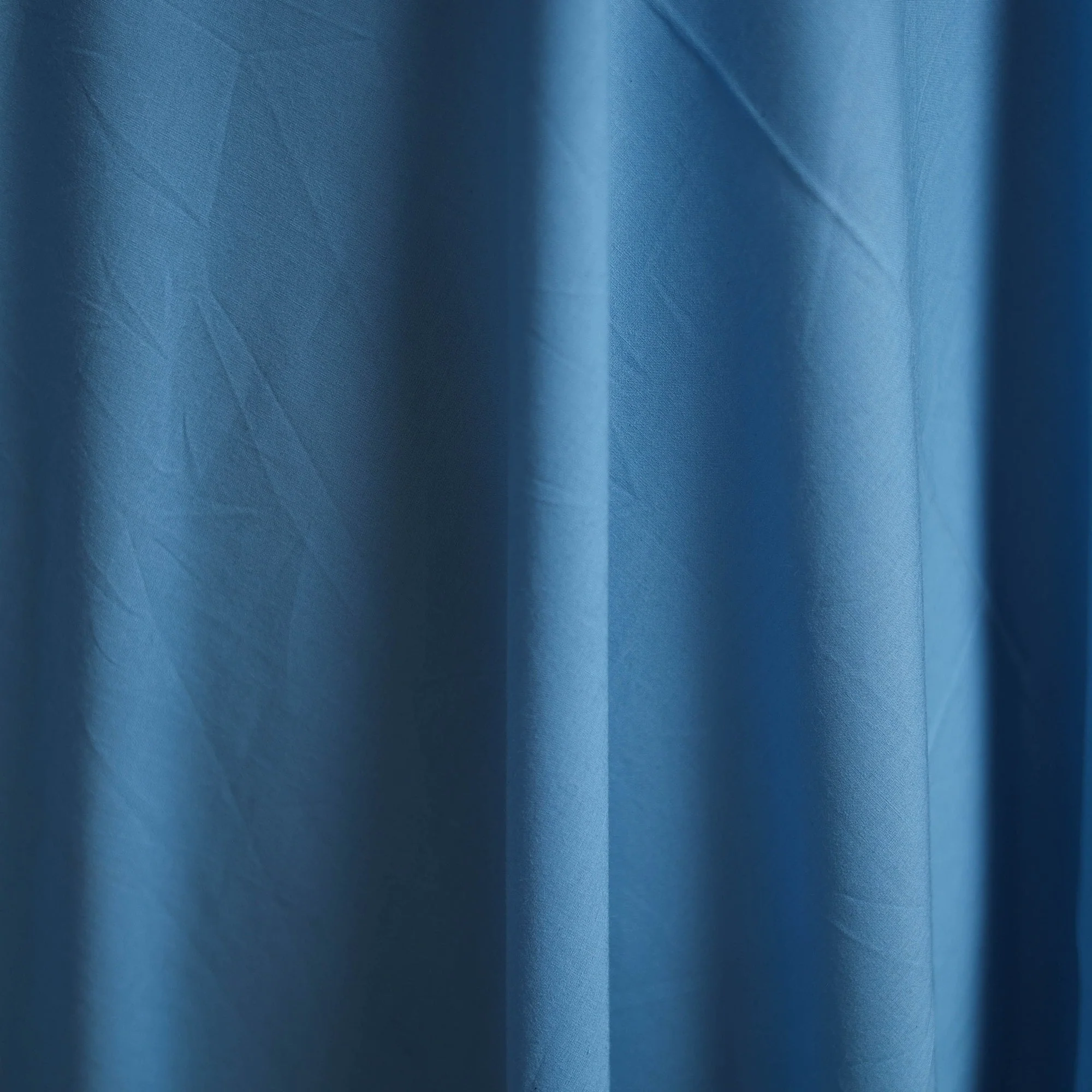 Blue - Prewashed Cotton Plain Fabric 36 - Image 3