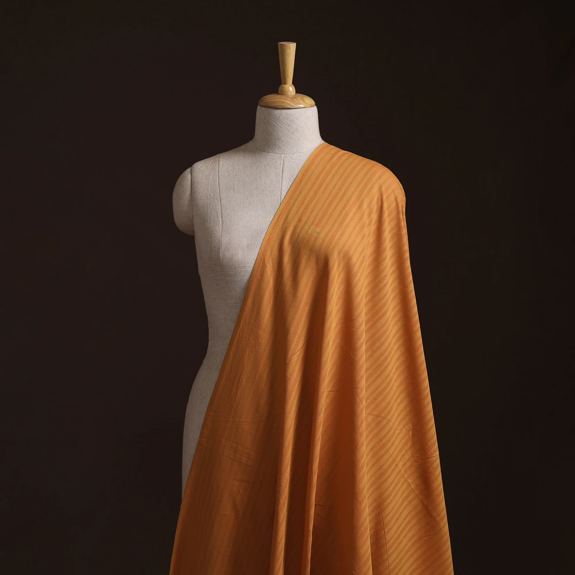 Yellow - Prewashed Fine Cotton Handloom Plain Fabric 01