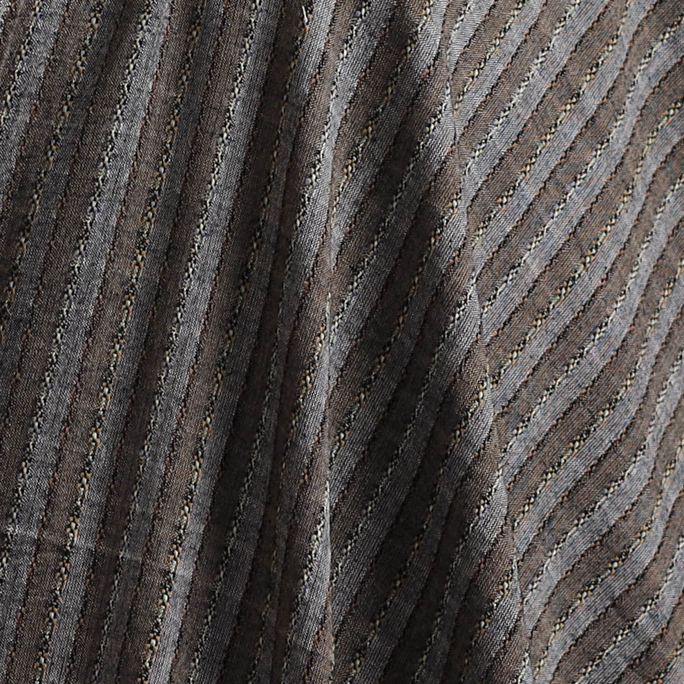 Grey - Prewashed Fine Cotton Handloom Plain Fabric 07 - Image 3