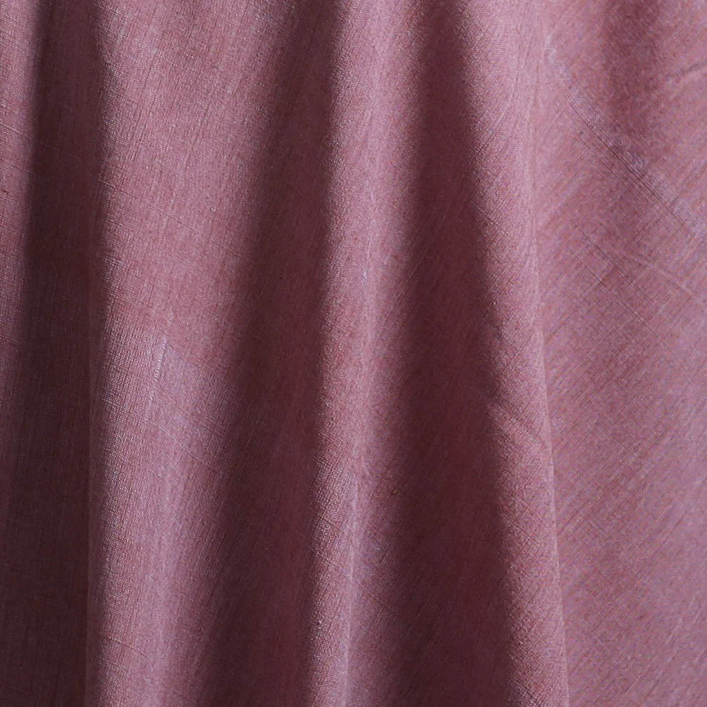 Purple - Prewashed Fine Cotton Handloom Plain Fabric 26 - Image 3