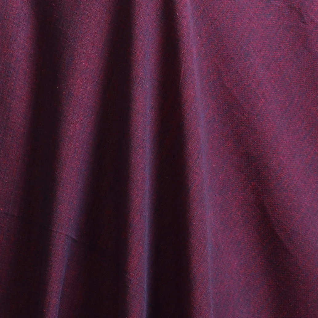 Purple - Prewashed Fine Cotton Handloom Plain Fabric 36 - Image 3