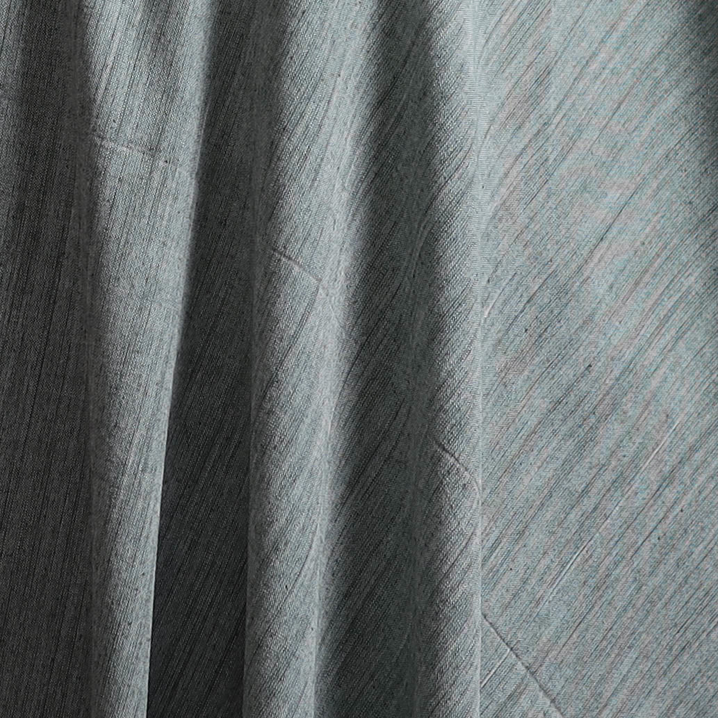 Grey - Prewashed Fine Cotton Handloom Plain Fabric 38 - Image 3