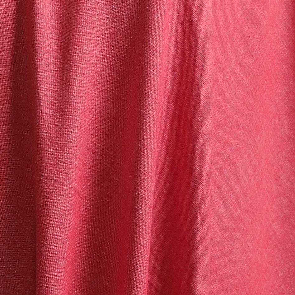 Pink - Prewashed Fine Cotton Handloom Plain Fabric 44 - Image 3