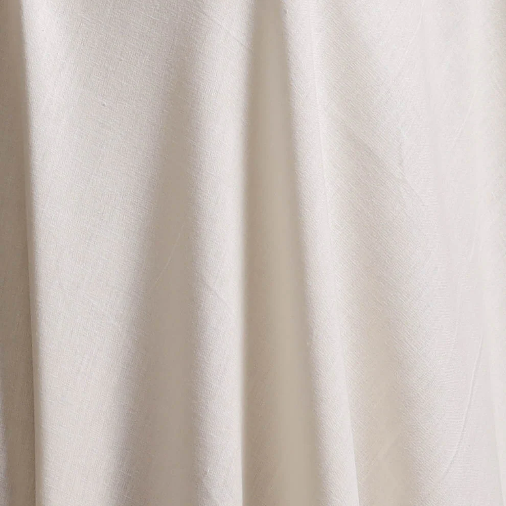 White - Prewashed Fine Cotton Handloom Plain Fabric 53 - Image 3