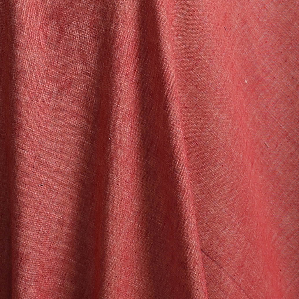 Pink - Prewashed Fine Cotton Handloom Plain Fabric 54 - Image 3