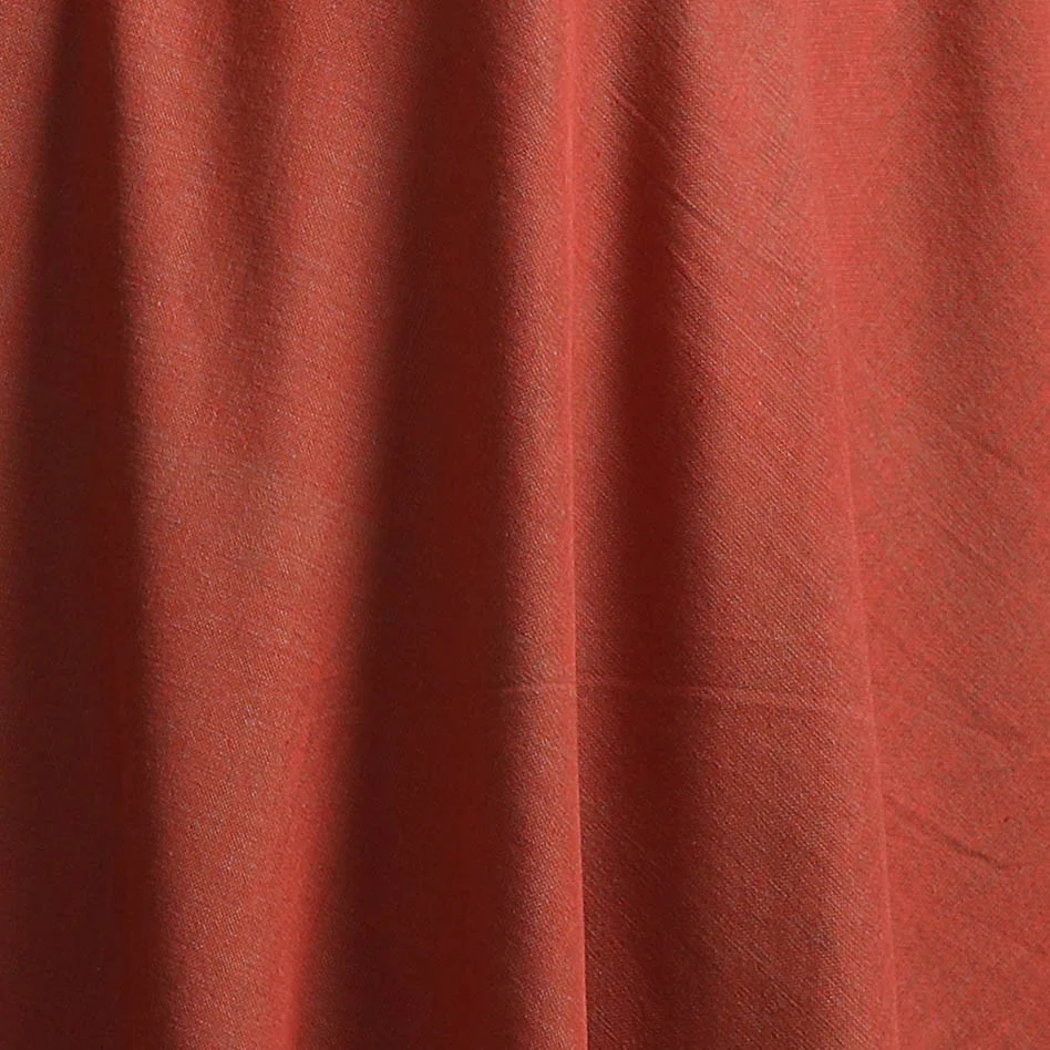 Brown - Prewashed Fine Cotton Handloom Plain Fabric 57 - Image 3