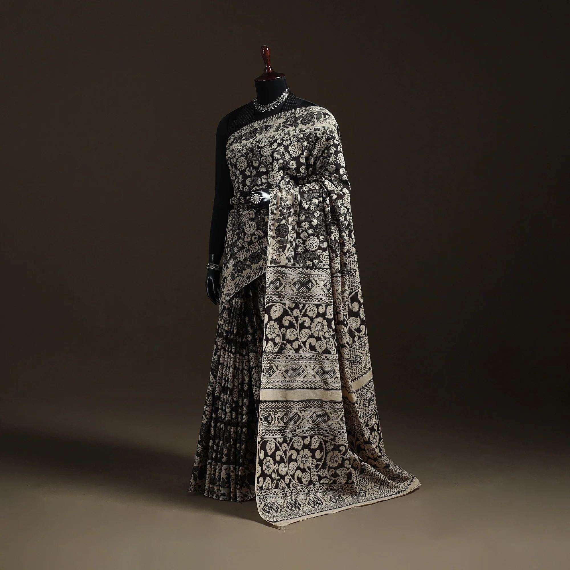 Printed Cotton Kalamkari Saree 14
