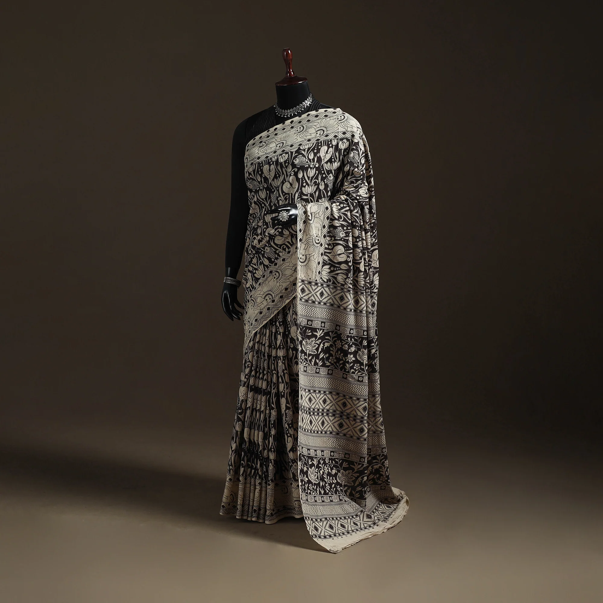 Printed Cotton Kalamkari Saree 25