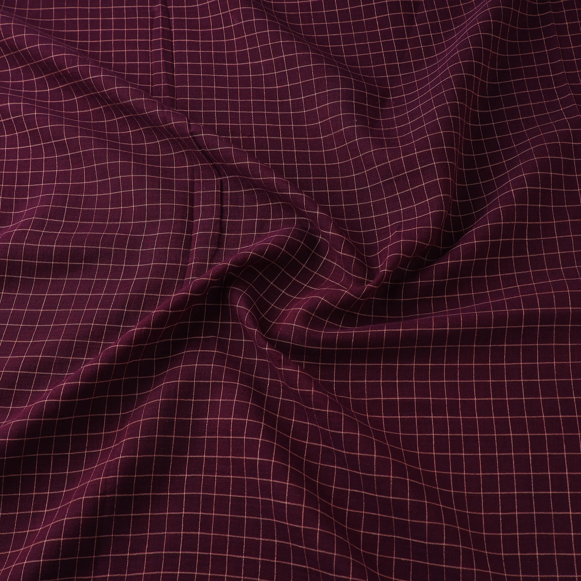 Purple - Pure Handloom Cotton Bengal Jamdani Fabric 07 - Image 3