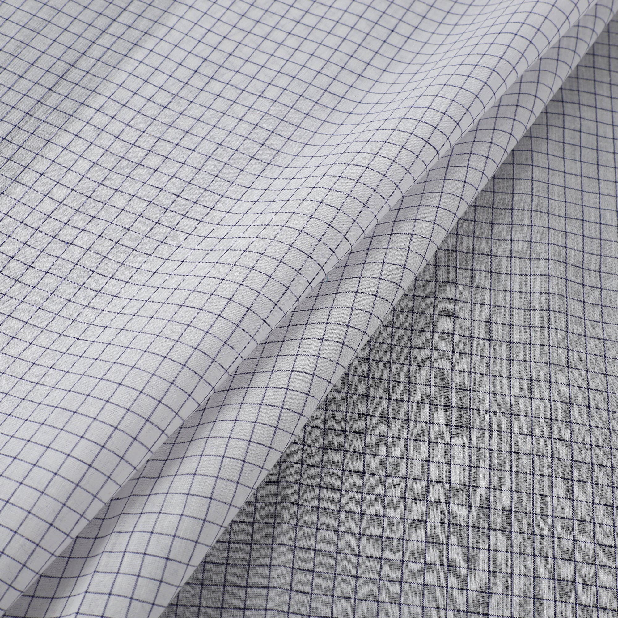 White - Pure Handloom Cotton Bengal Jamdani Fabric 08 - Image 2