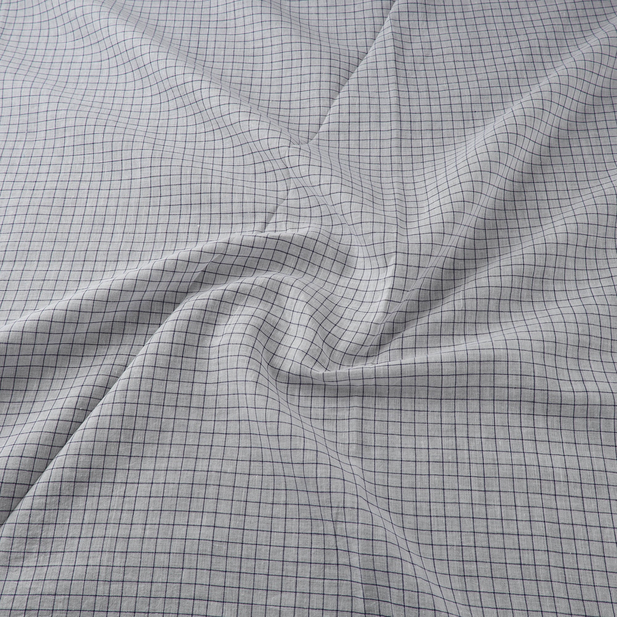 White - Pure Handloom Cotton Bengal Jamdani Fabric 08 - Image 3