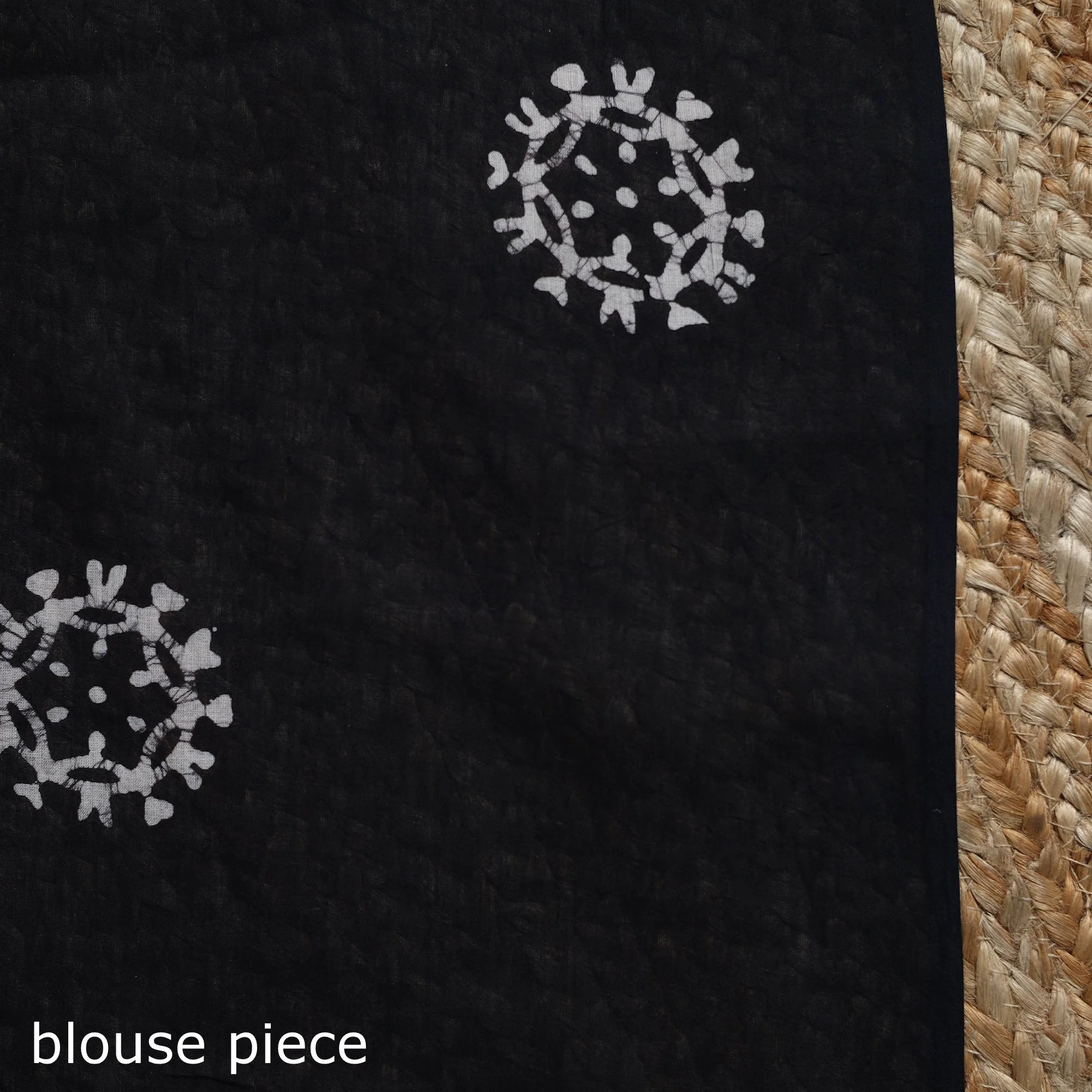 Multicolor - Pure Mul Cotton Hand Block Batik Print Saree 18 - Image 5