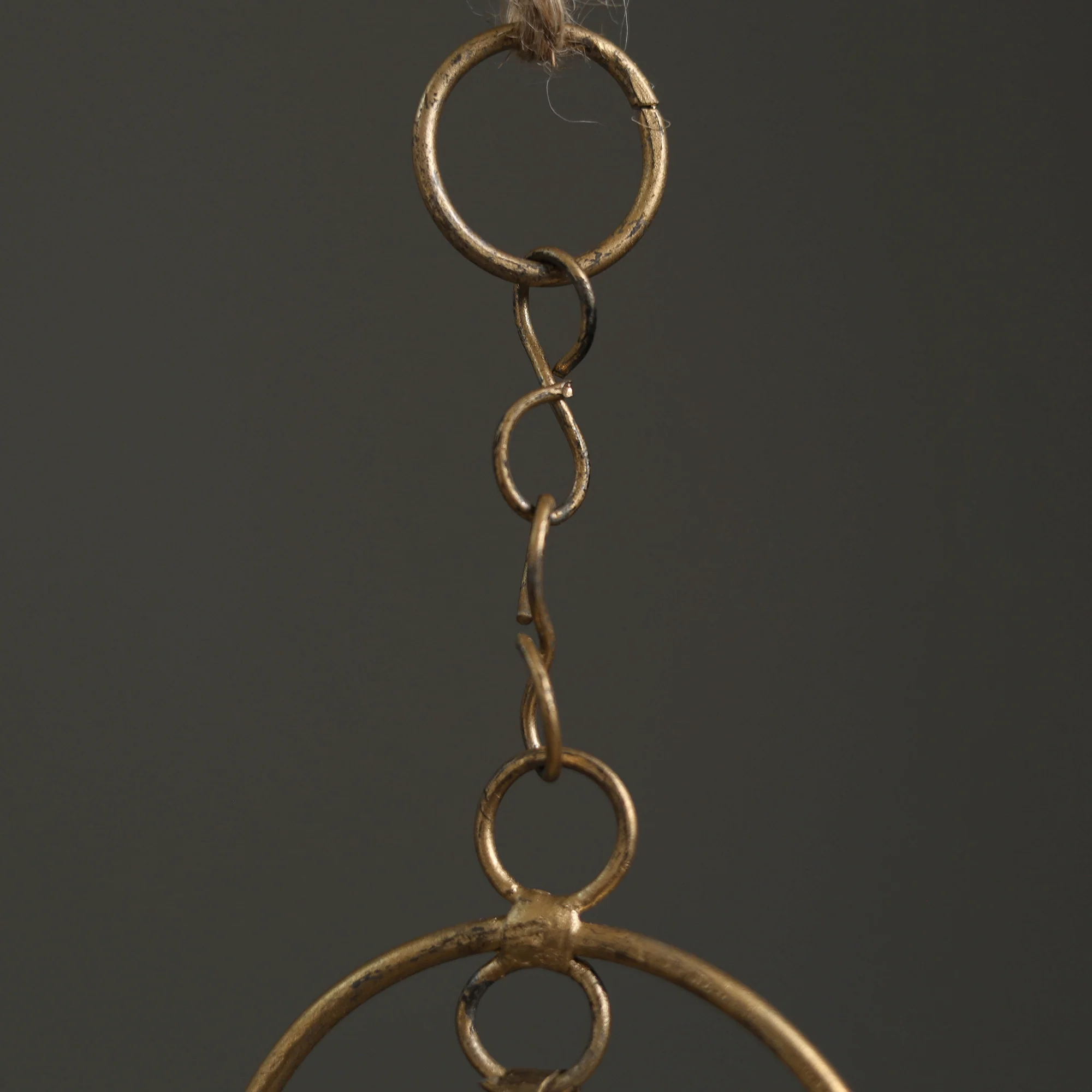Round - Kutch Copper Coated 2 Bells Wind Chimes 17 - Image 2