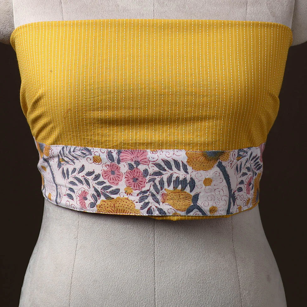 Running Stitch Plain Cotton Blouse Piece 23 - Image 2