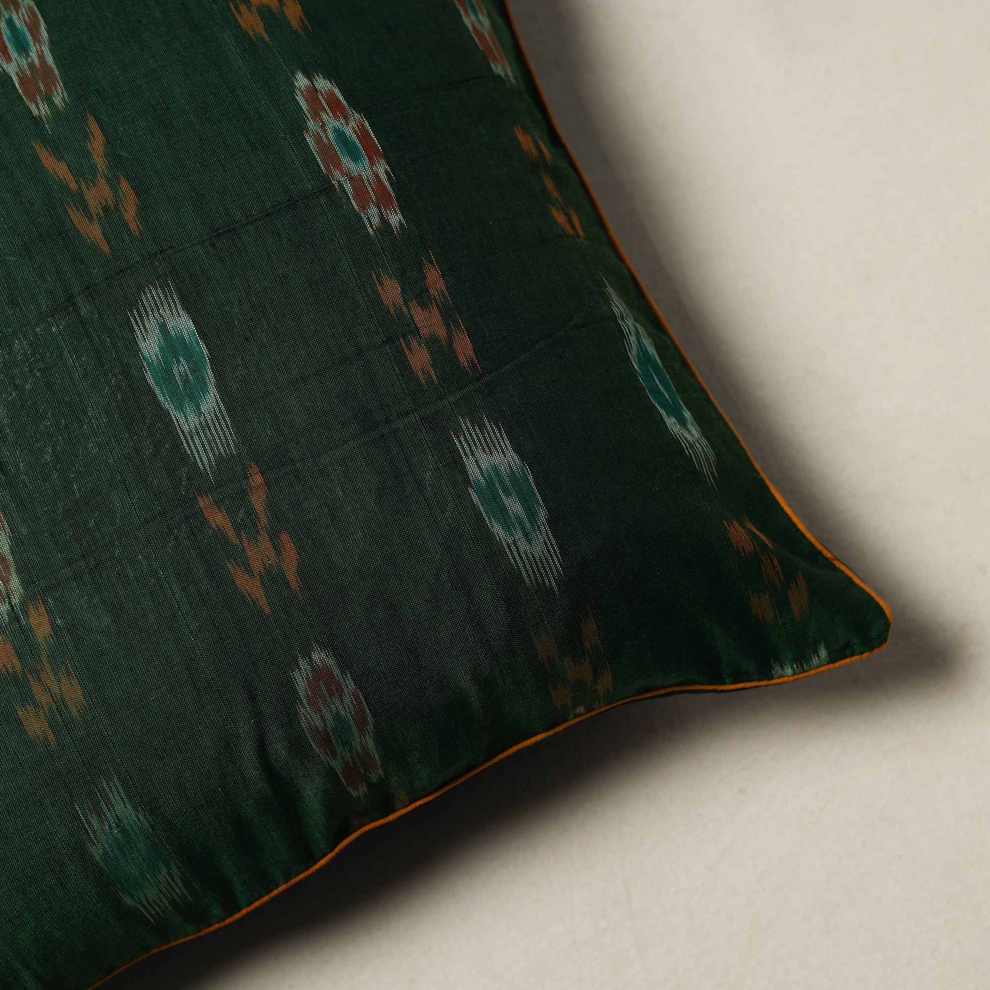 Sambalpuri Ikat Weave Cushion Cover (16 x 16 in) 09 - Image 2