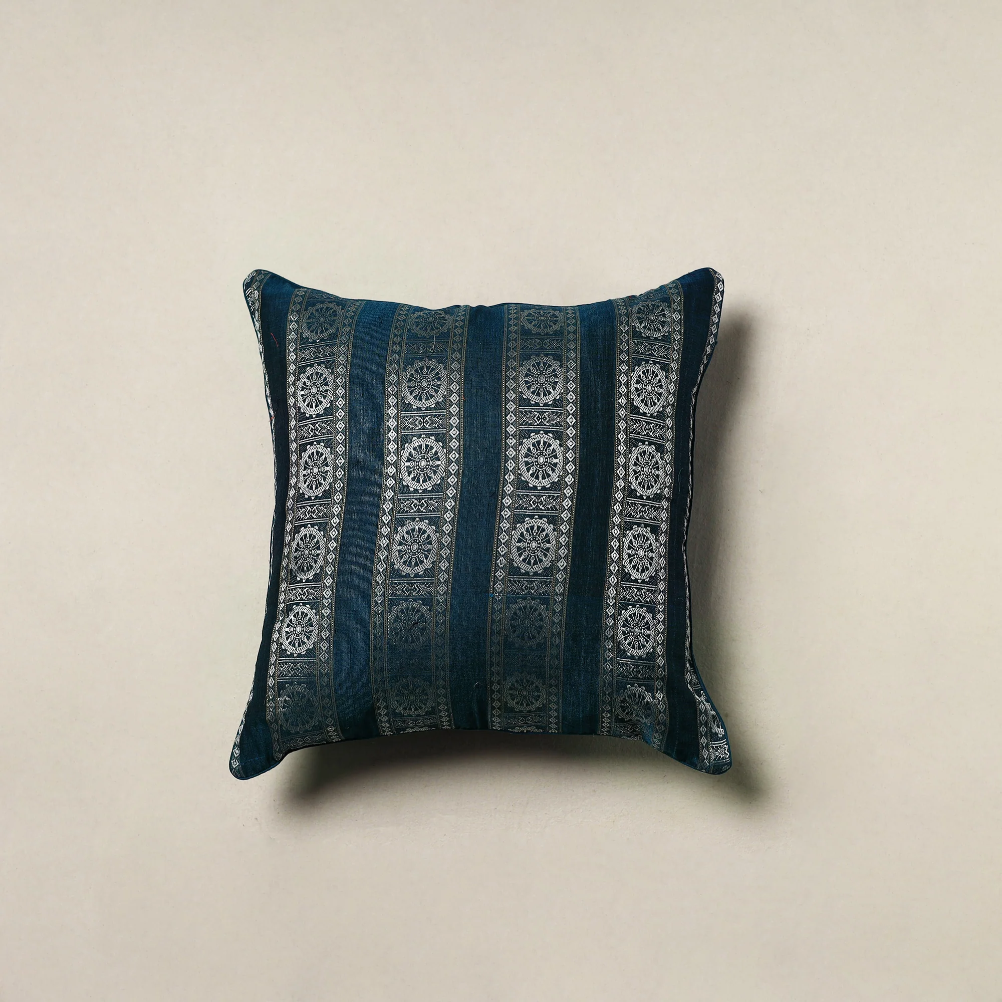 Sambalpuri Ikat Weave Cushion Cover (16 x 16 in) 10