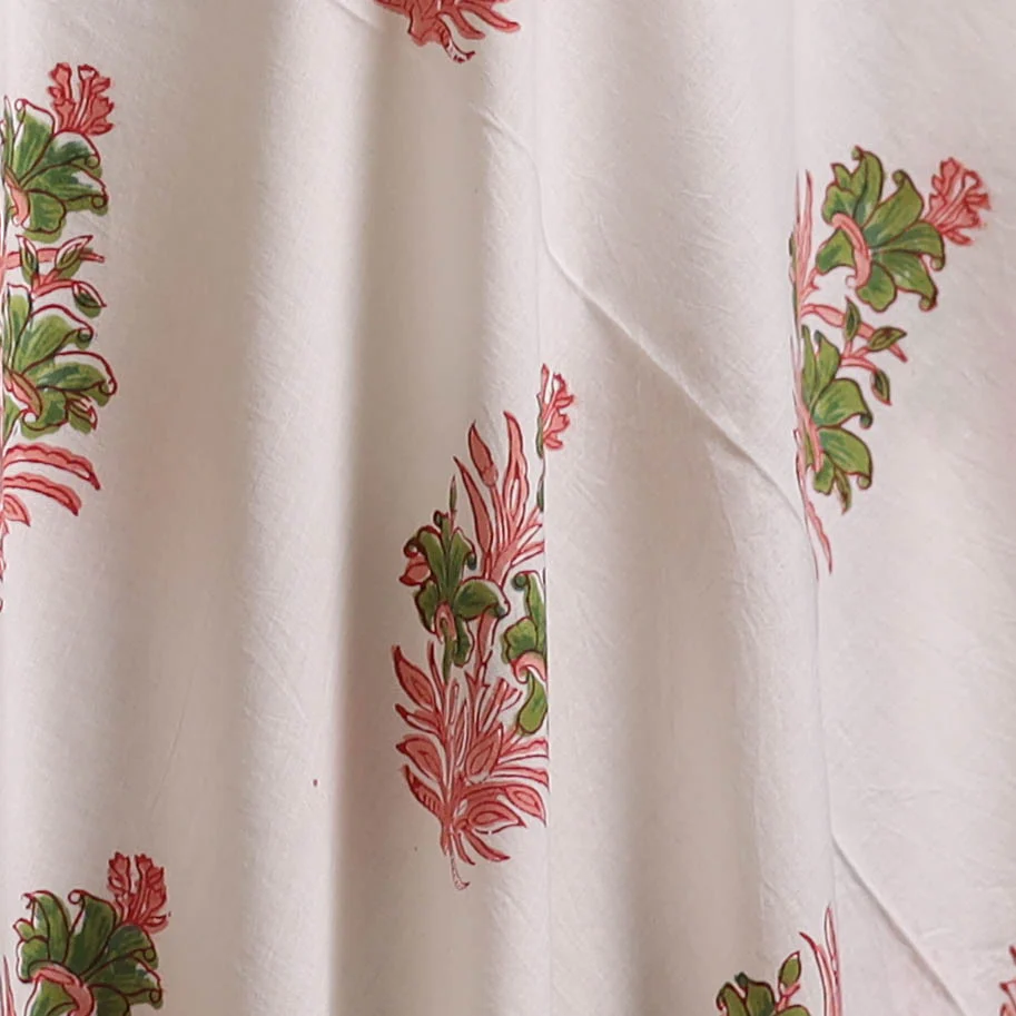 Sanganeri Hand Block Print Cotton Fabric 03 - Image 3