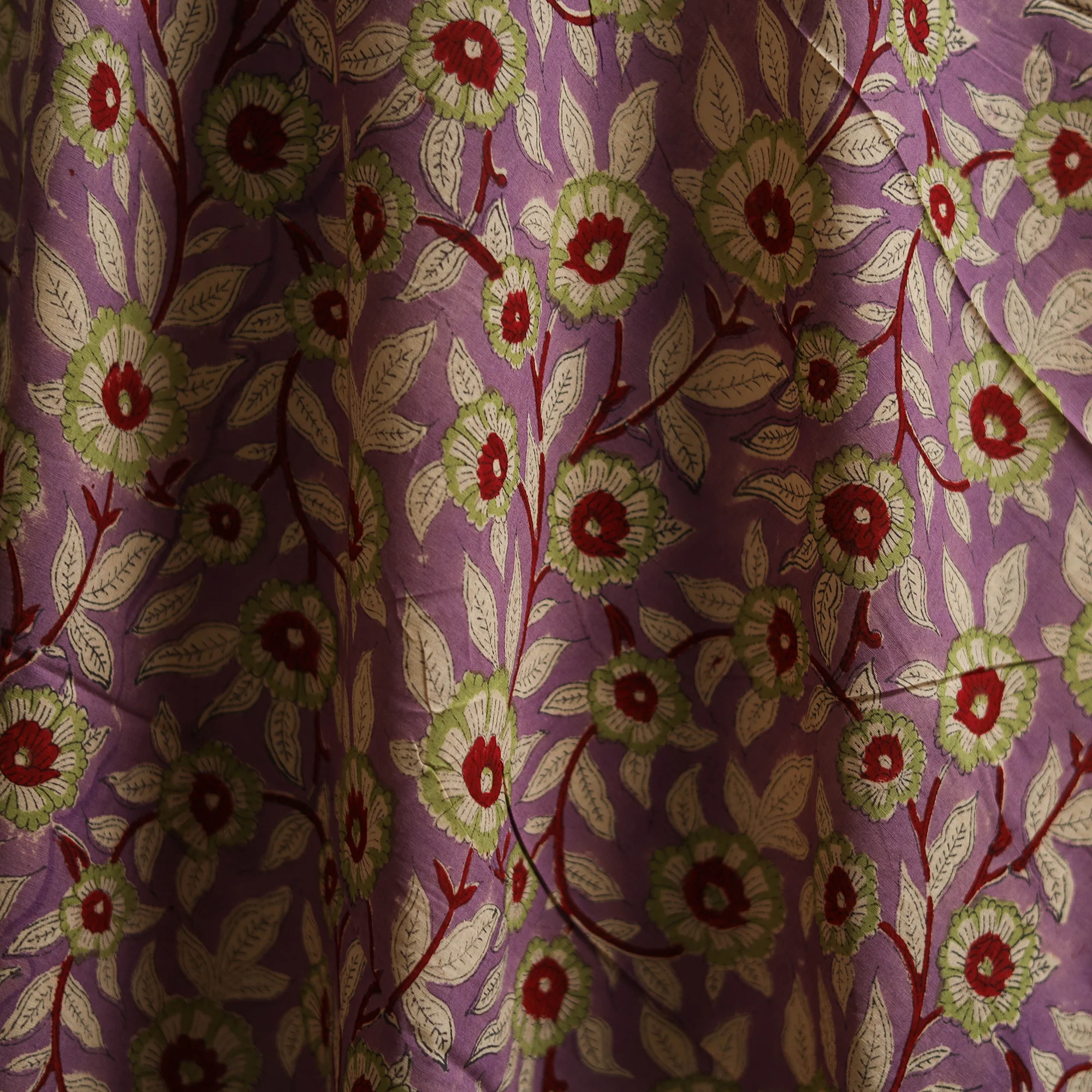 Sanganeri Hand Block Print Cotton Fabric 11 - Image 3