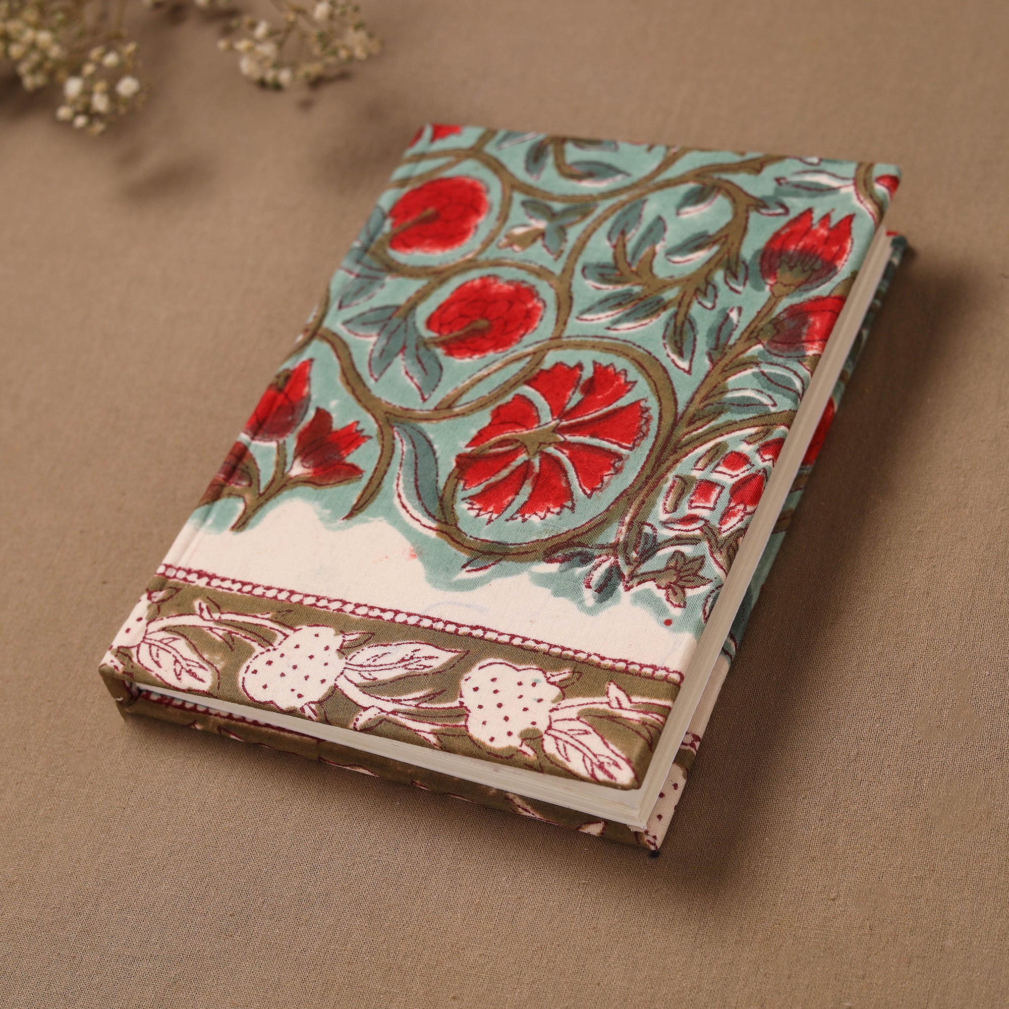 Sanganeri Hand Block Print Cover Notebook (7 x 5) 42 - Image 2