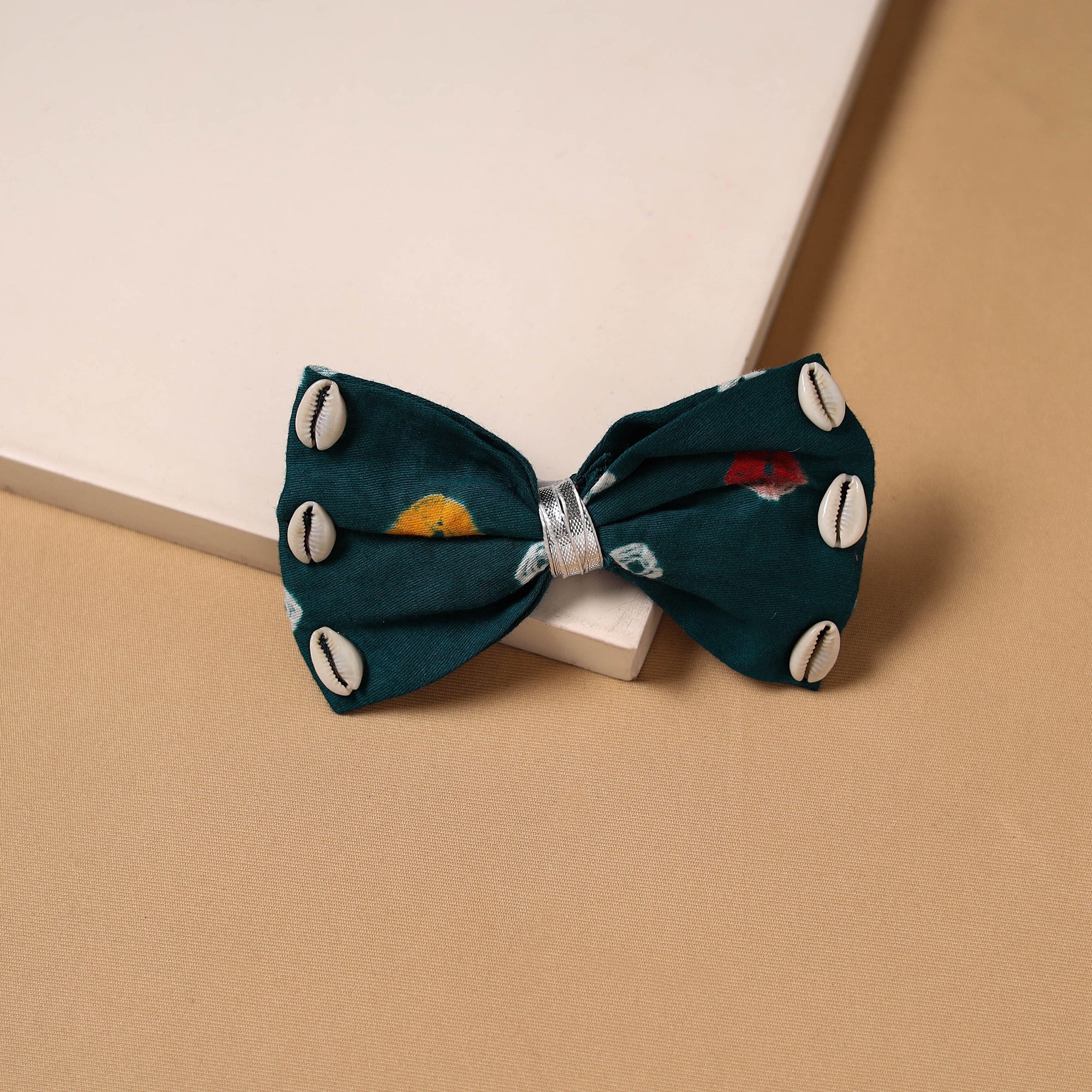 Green - Shell Work Women's Bow Hair Clip 25