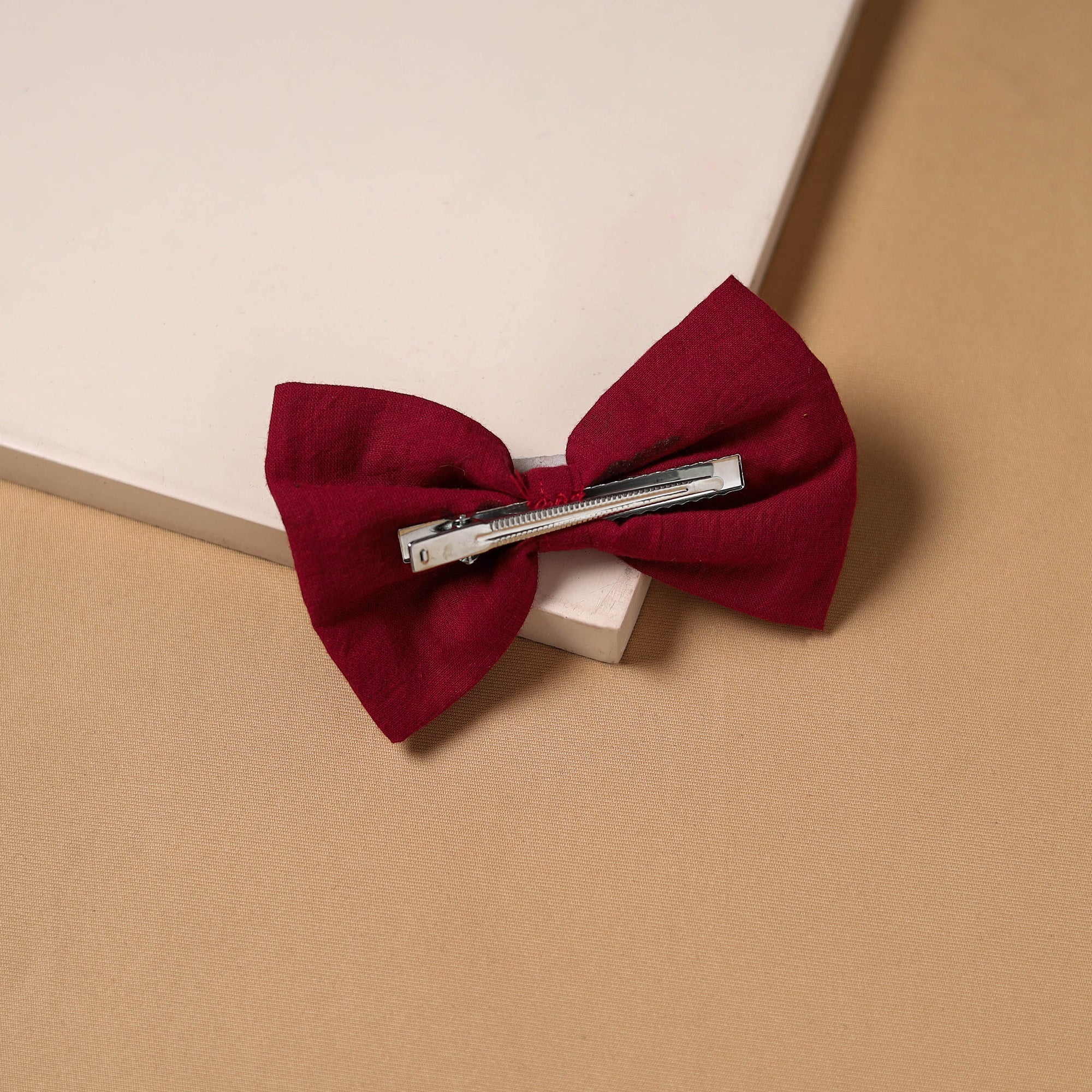 Red - Shell Work Women's Bow Hair Clip 66 - Image 2