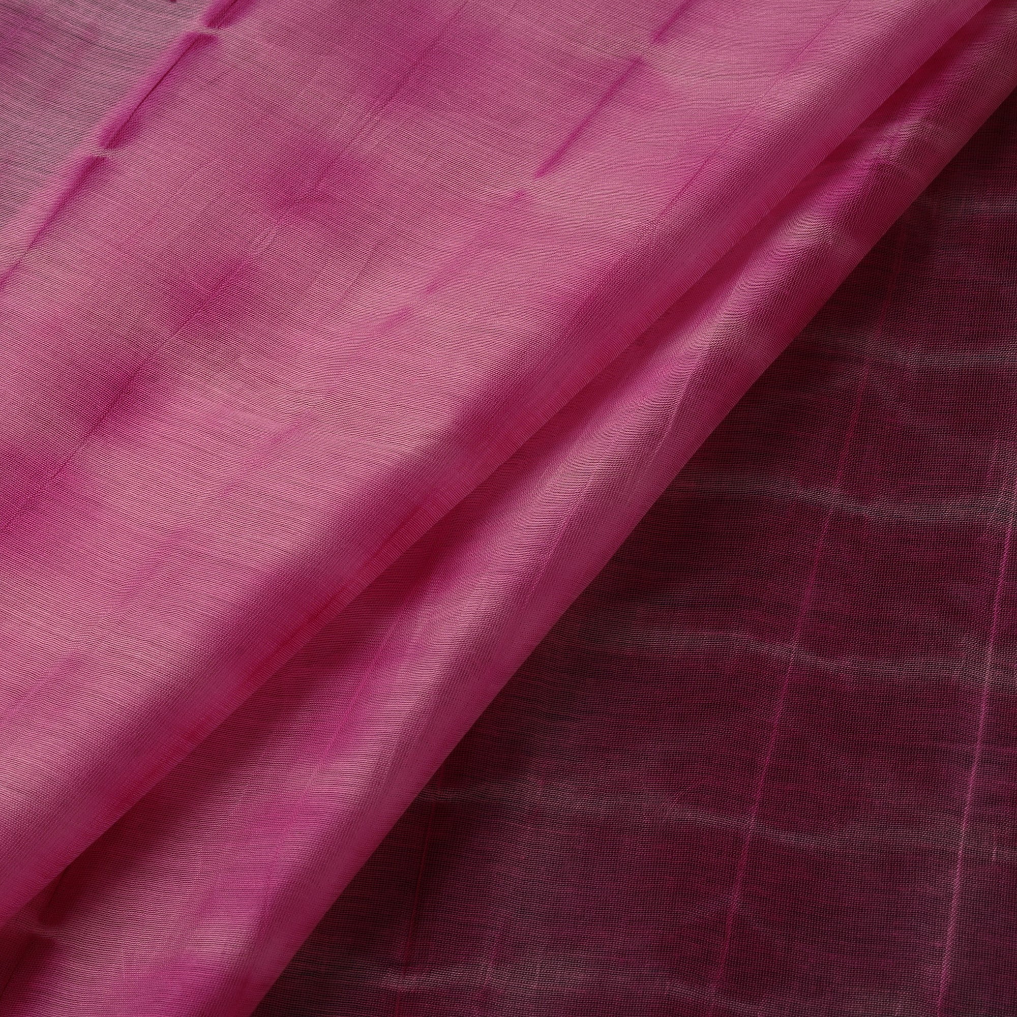Pink - Shibori Tie-Dye Chanderi Silk Fabric 04 - Image 3